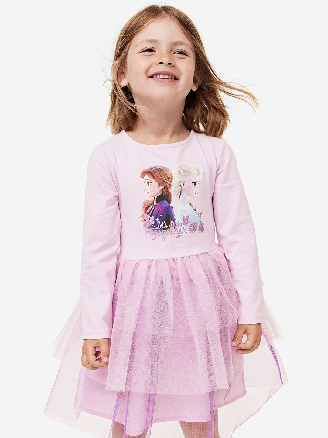 

H&M Girls Tulle-Skirt Dress, Pink