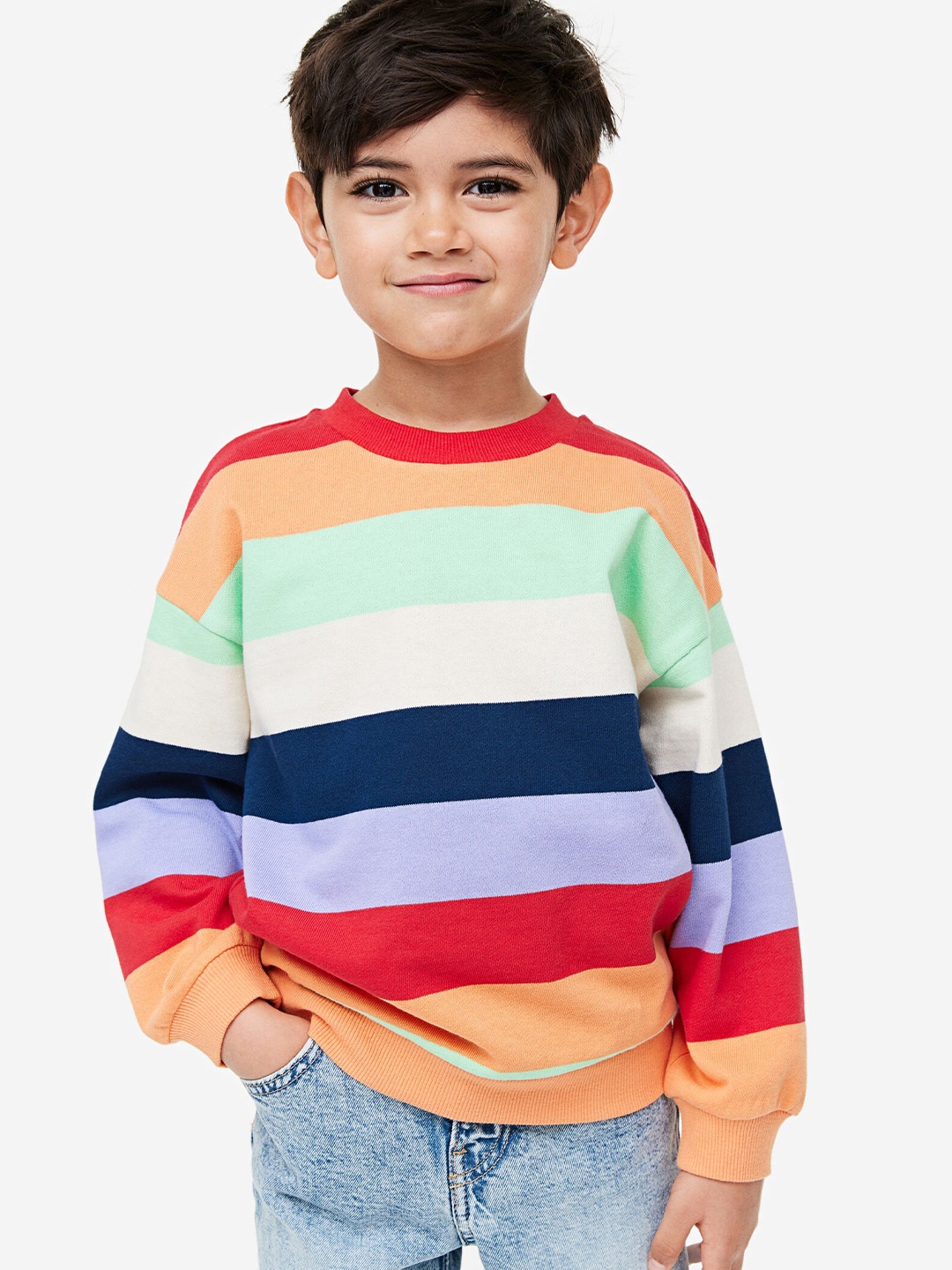 

H&M Boys Oversized Sweatshirt, Red
