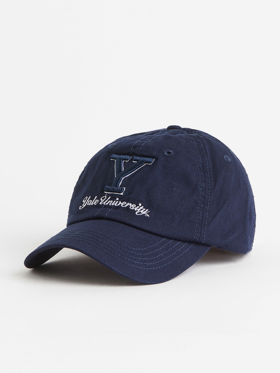 

H&M Embroidered Cotton Cap, Blue