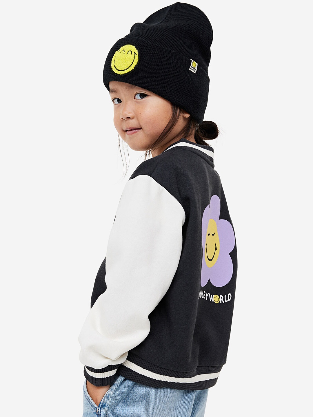 

H&M Boys Appliqud Beanie, Black
