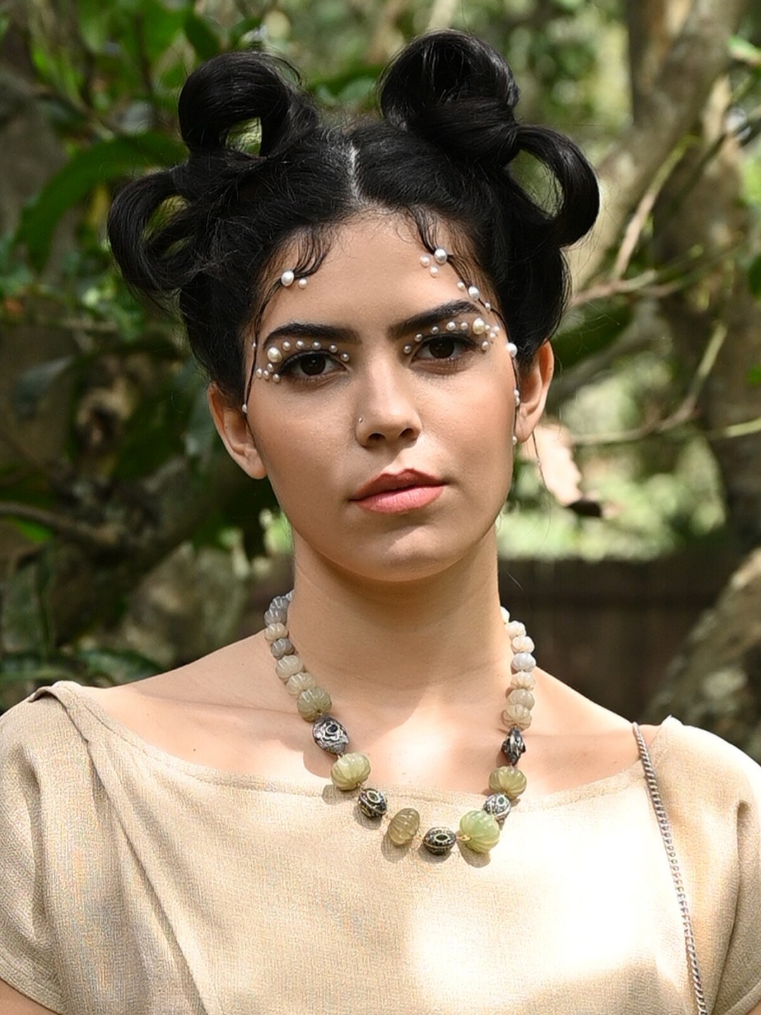 

ODETTE Beaded Necklace, Gold
