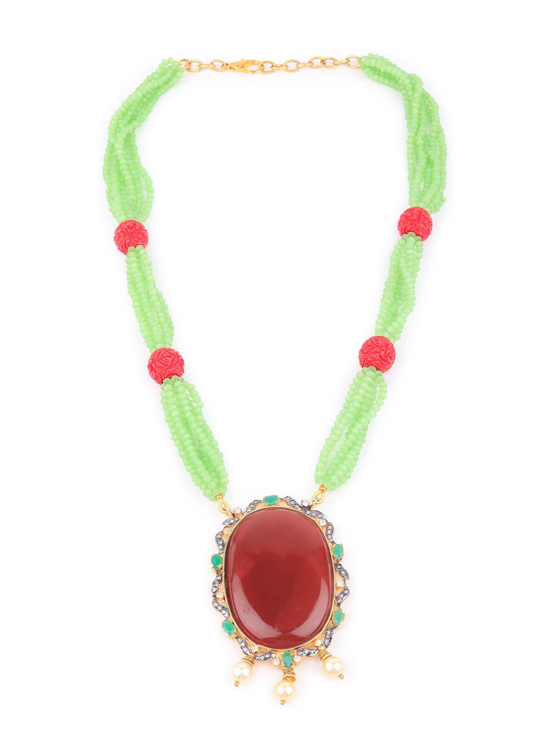 

ODETTE Beaded Necklace, Gold