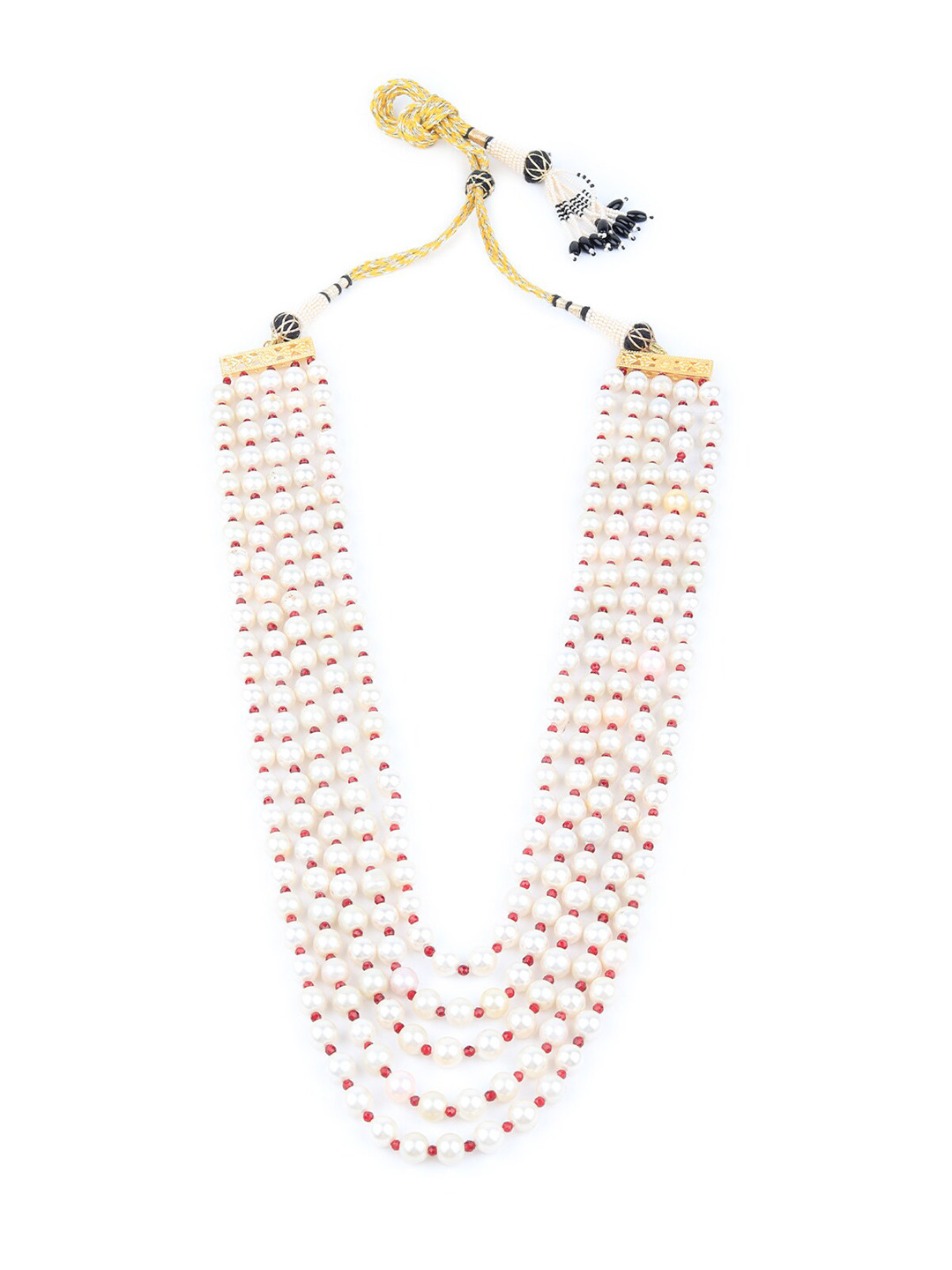 

ODETTE Layered Beaded Necklace, White