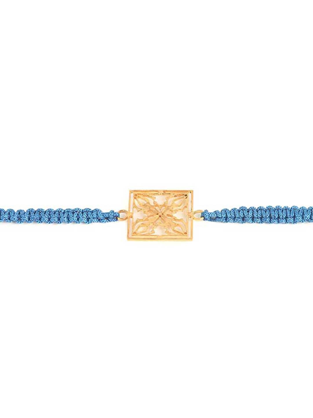 

Tipsyfly Women Geometric Charm Rakhi, Gold