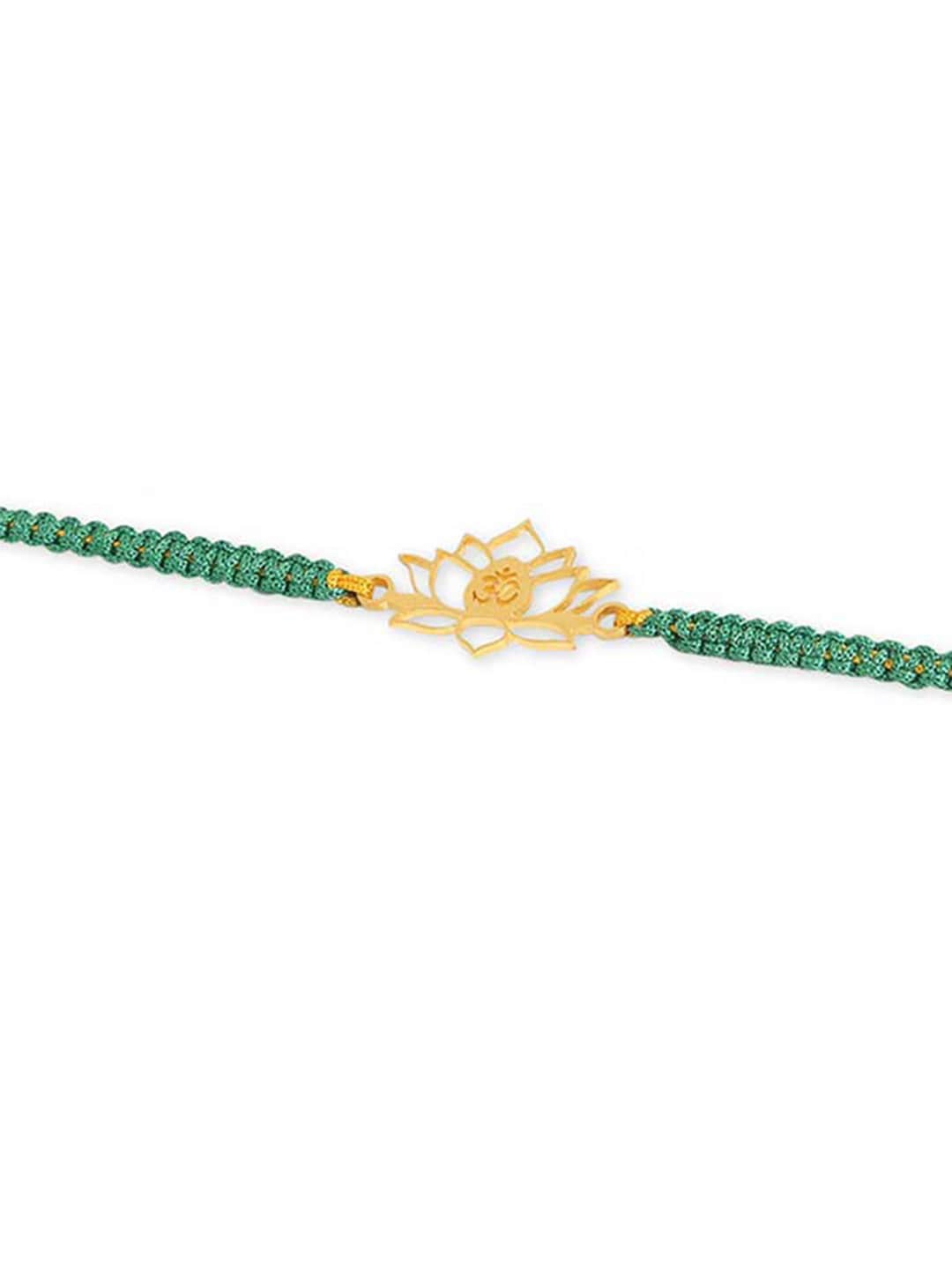 

Tipsyfly Lotus Charm Rakhi, Gold