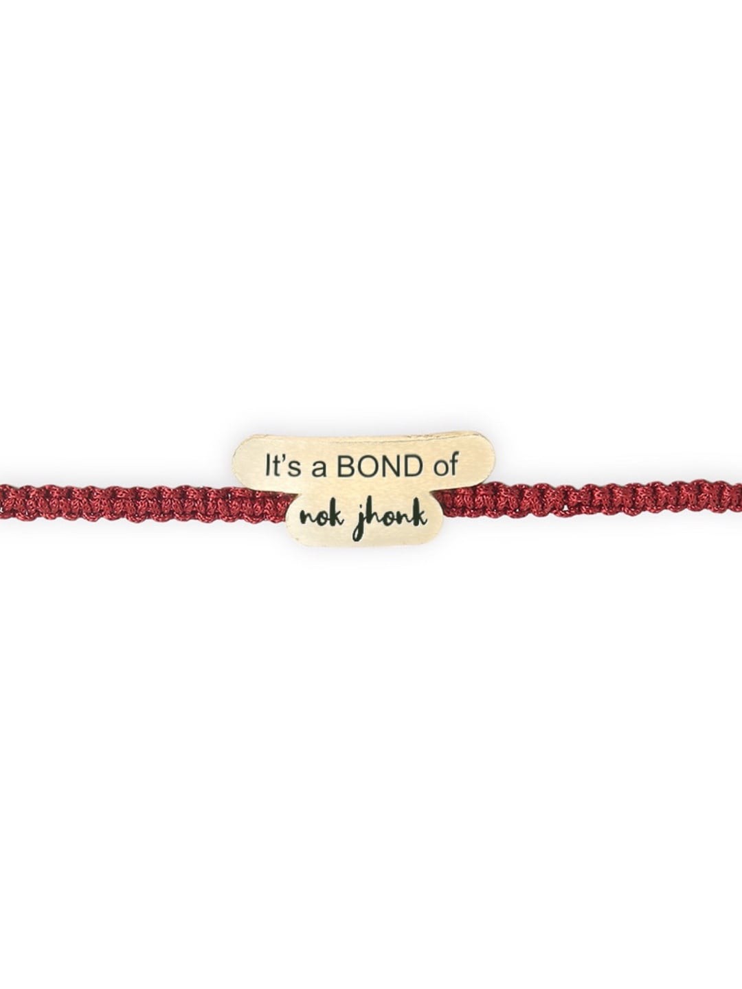 

Tipsyfly Typography Charm Rakhi, Gold