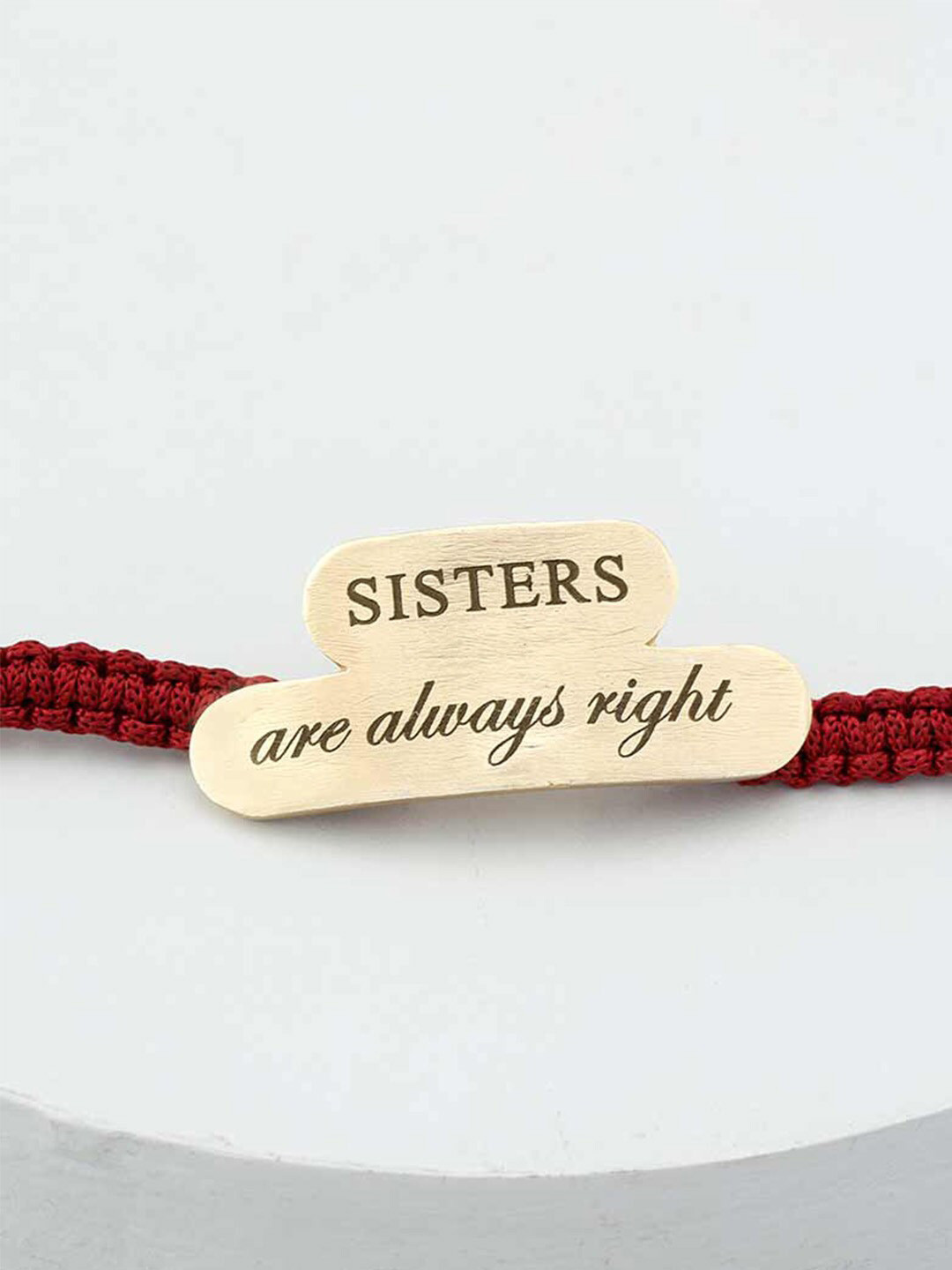 

Tipsyfly Sisters Are Always Right Rakhi, Gold