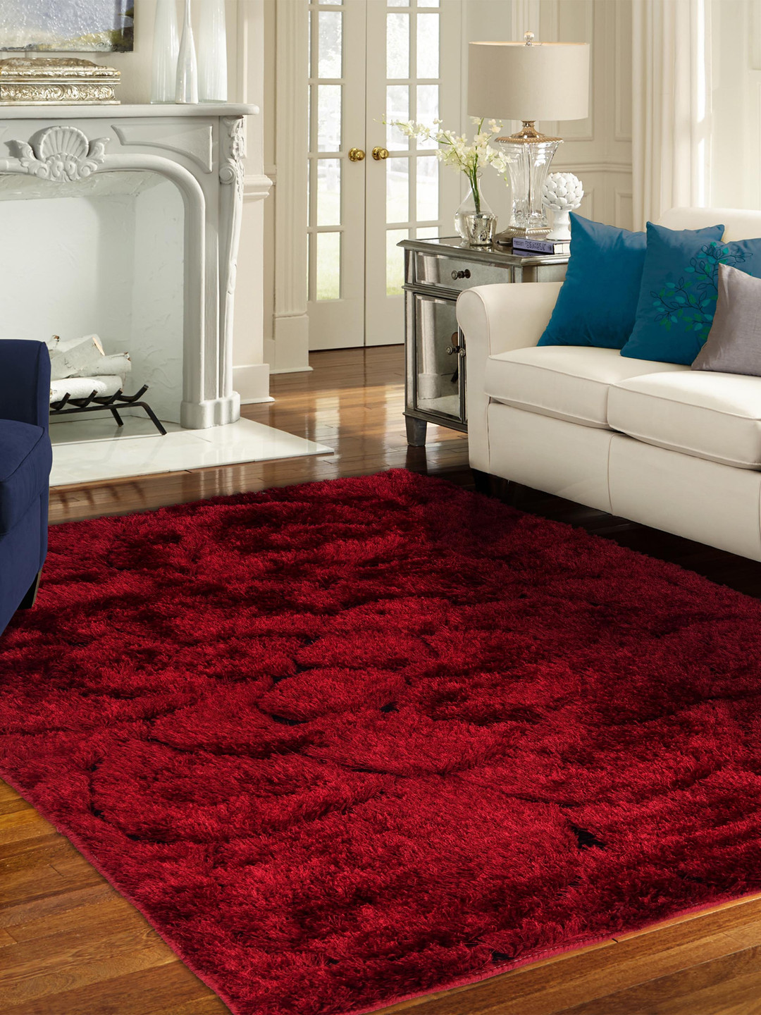 

Story@home Maroon Polyester Carpet