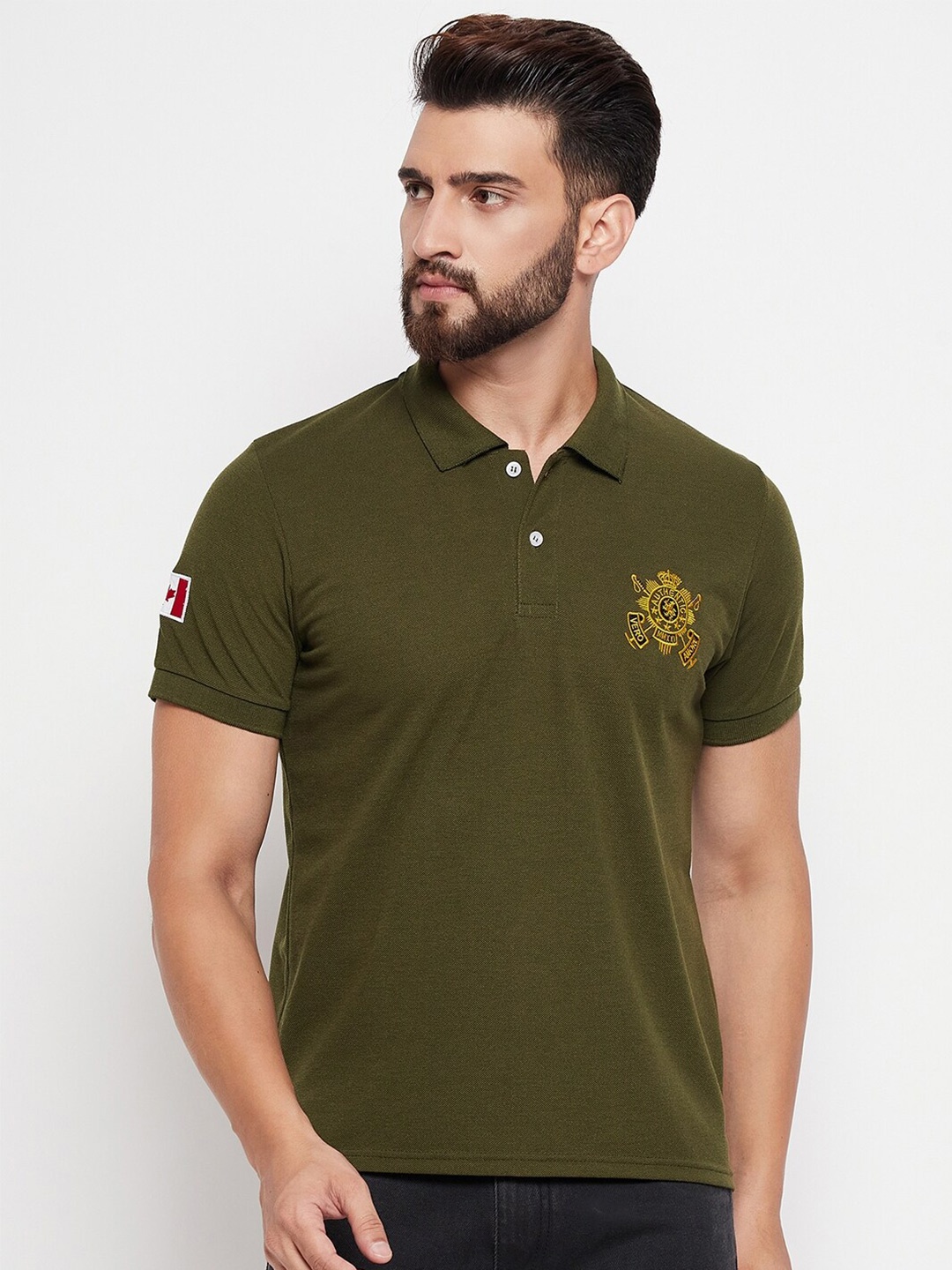 

VERO AMORE Round Neck Short Sleeves T-shirt, Olive