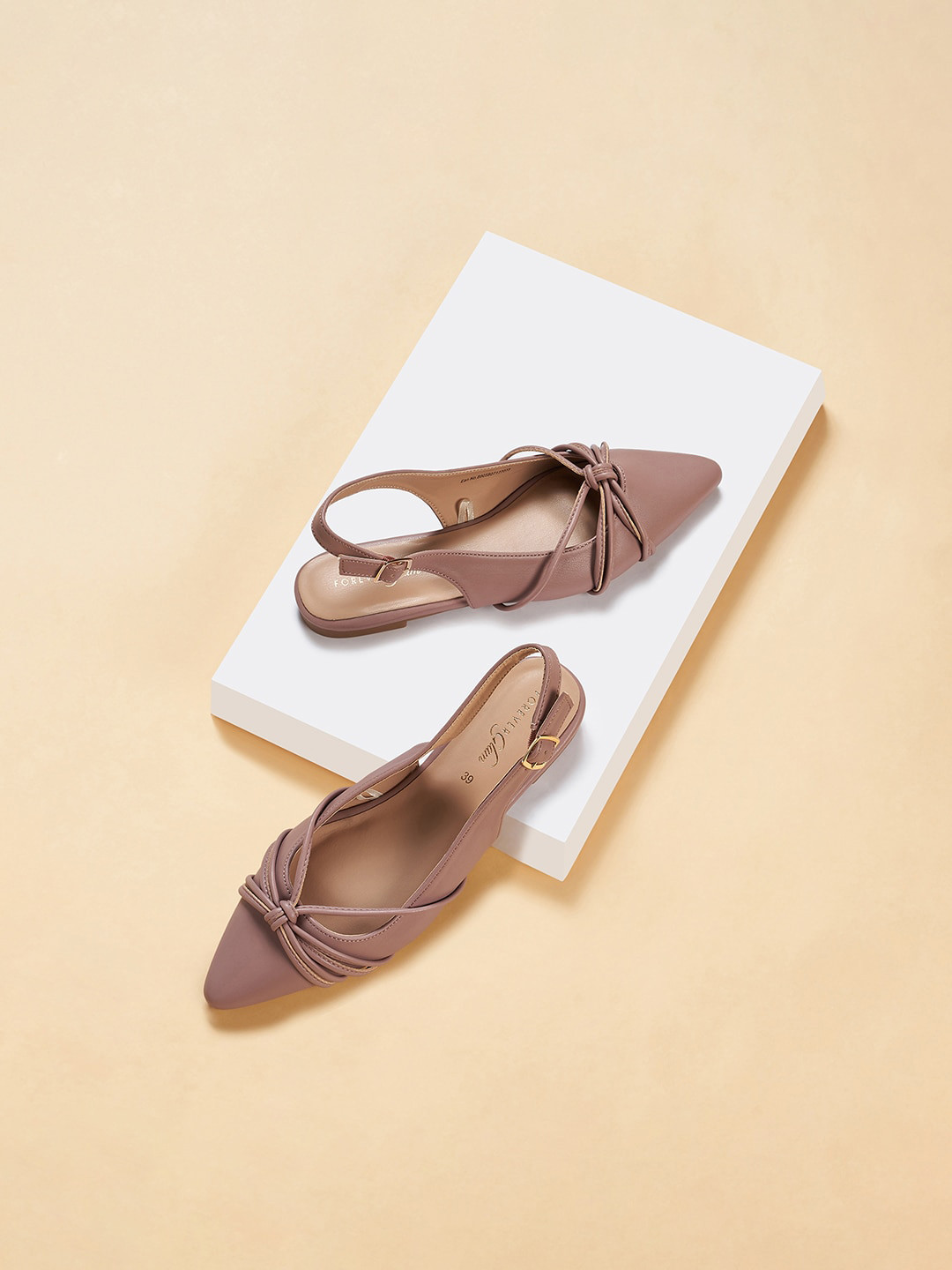 

Forever Glam by Pantaloons Women Pointed Toe Mules Flats, Pink