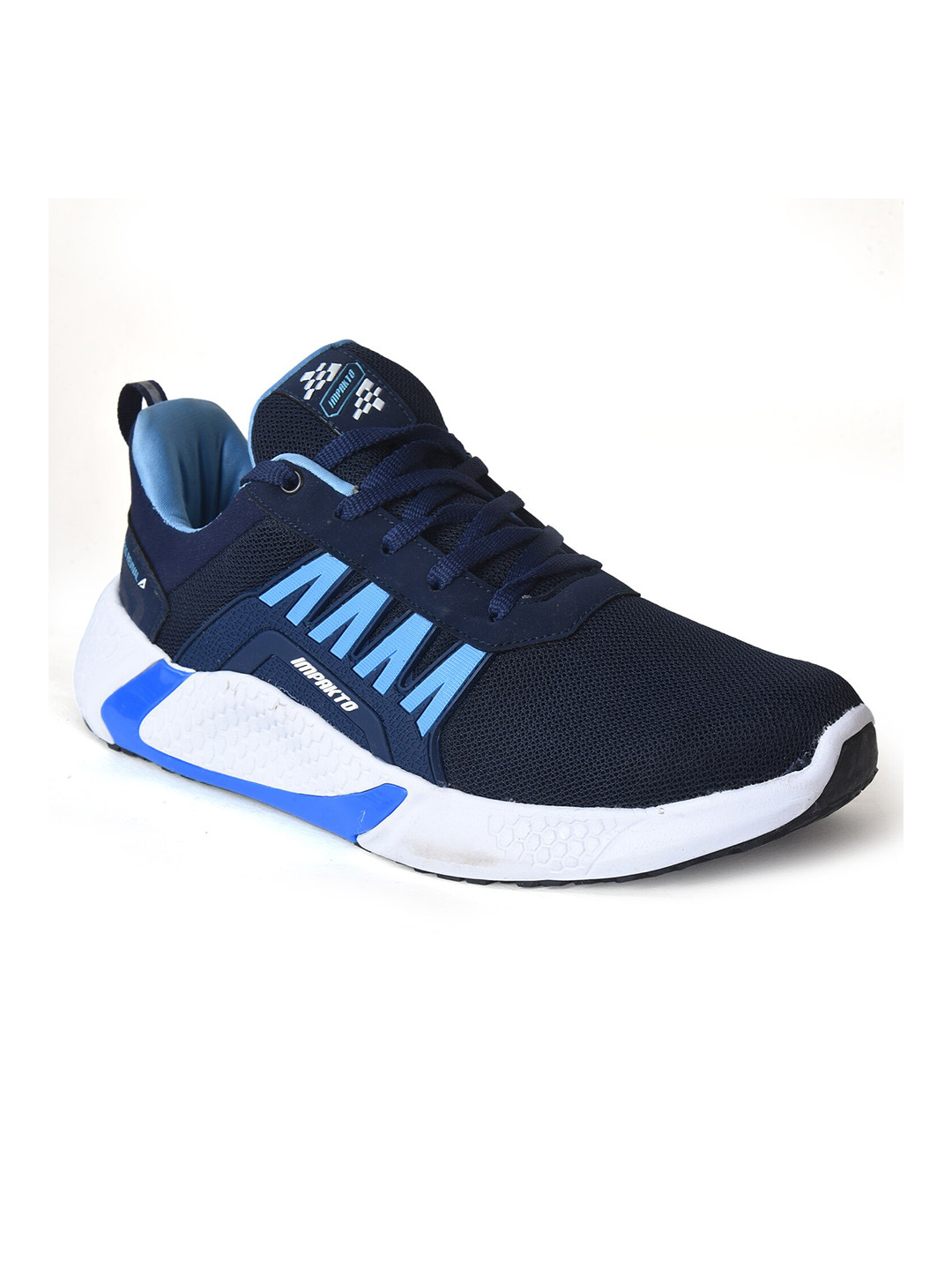

IMPAKTO Men Mesh Running Non-Marking Shoes, Blue