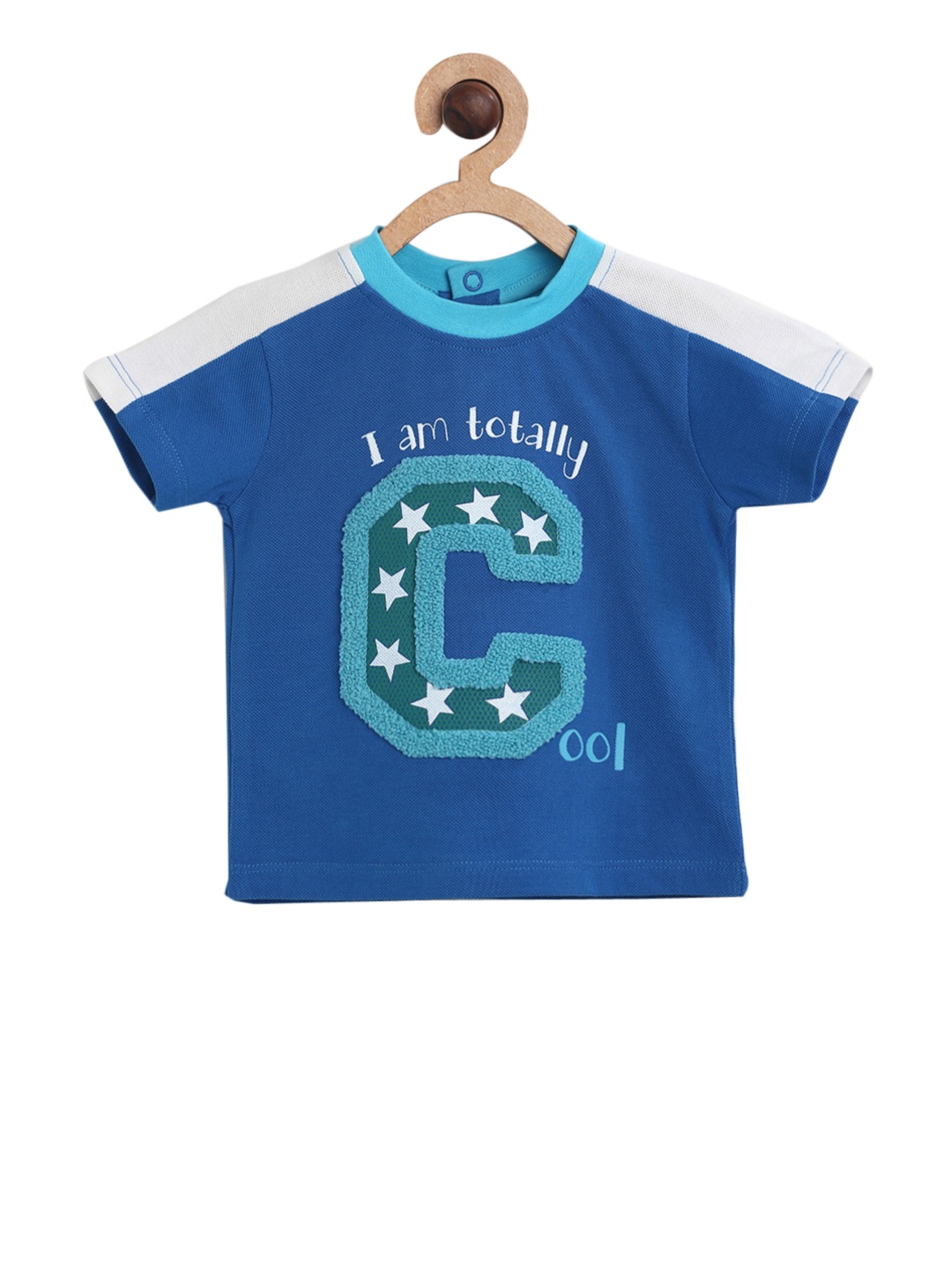 

MINI KLUB Infants Boys Blue Printed Round Neck T-shirt