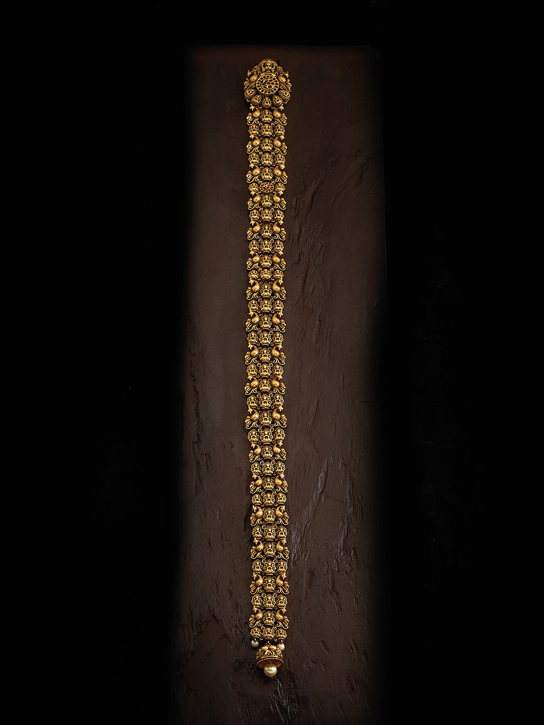 

Kushal's Fashion Jewellery Stone Studded Head Jewellery, Gold