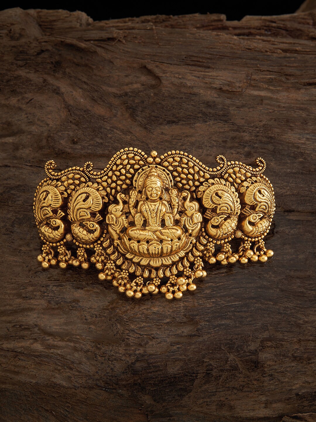 

Kushal's Fashion Jewellery Embellished French Barrette, Gold