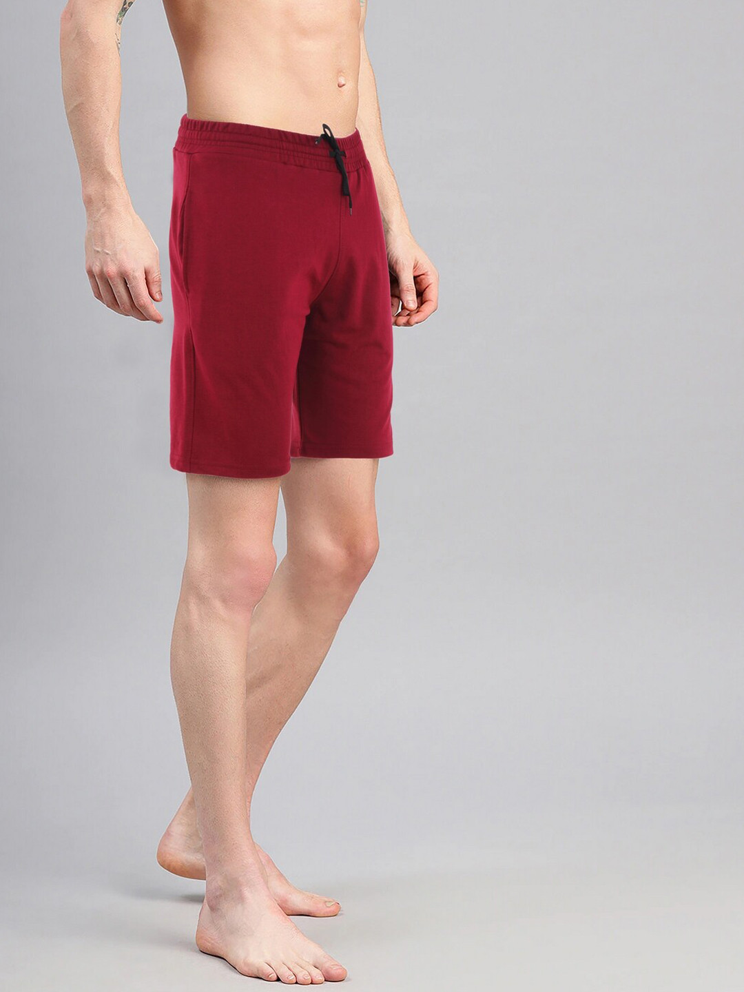 

AVOLT Men Slim Fit Antimicrobial Technology Cotton Shorts, Maroon
