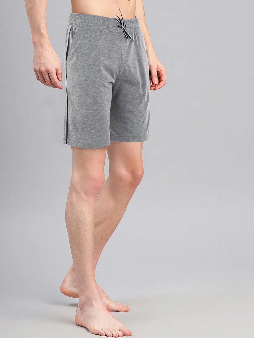 

AVOLT Men Slim Fit Antimicrobial Technology Cotton Shorts, Grey