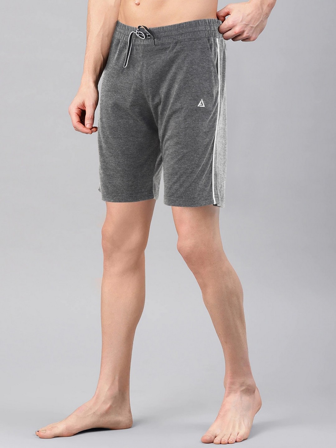 

AVOLT Men Slim Fit Antimicrobial Technology Cotton Shorts, Grey