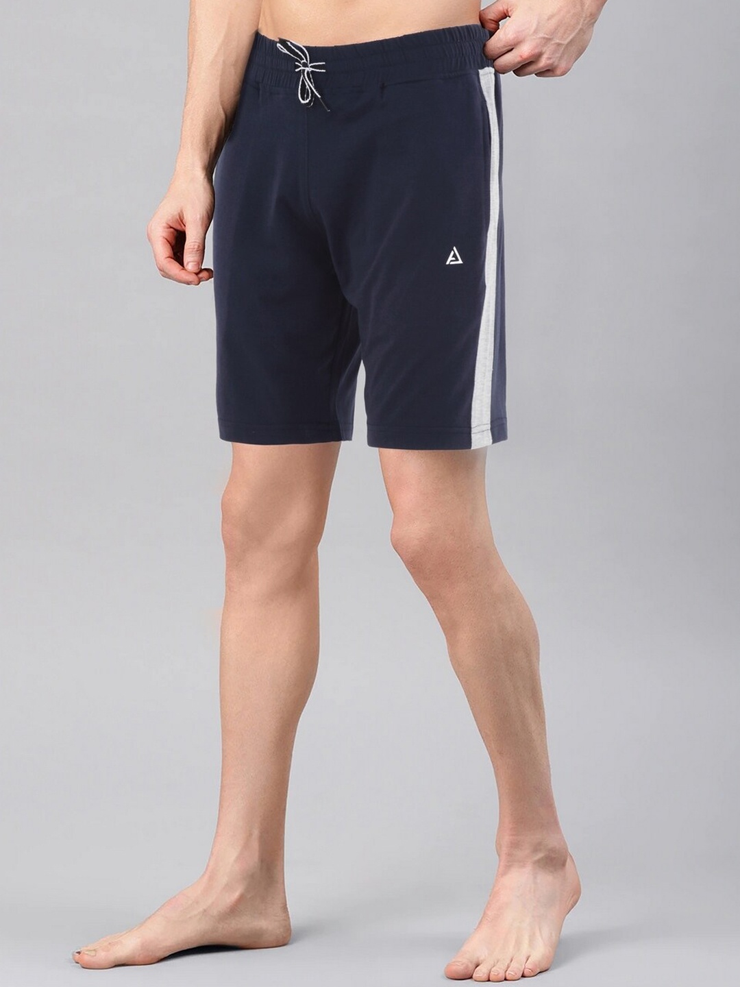 

AVOLT Men Slim Fit Antimicrobial Technology Cotton Shorts, Navy blue