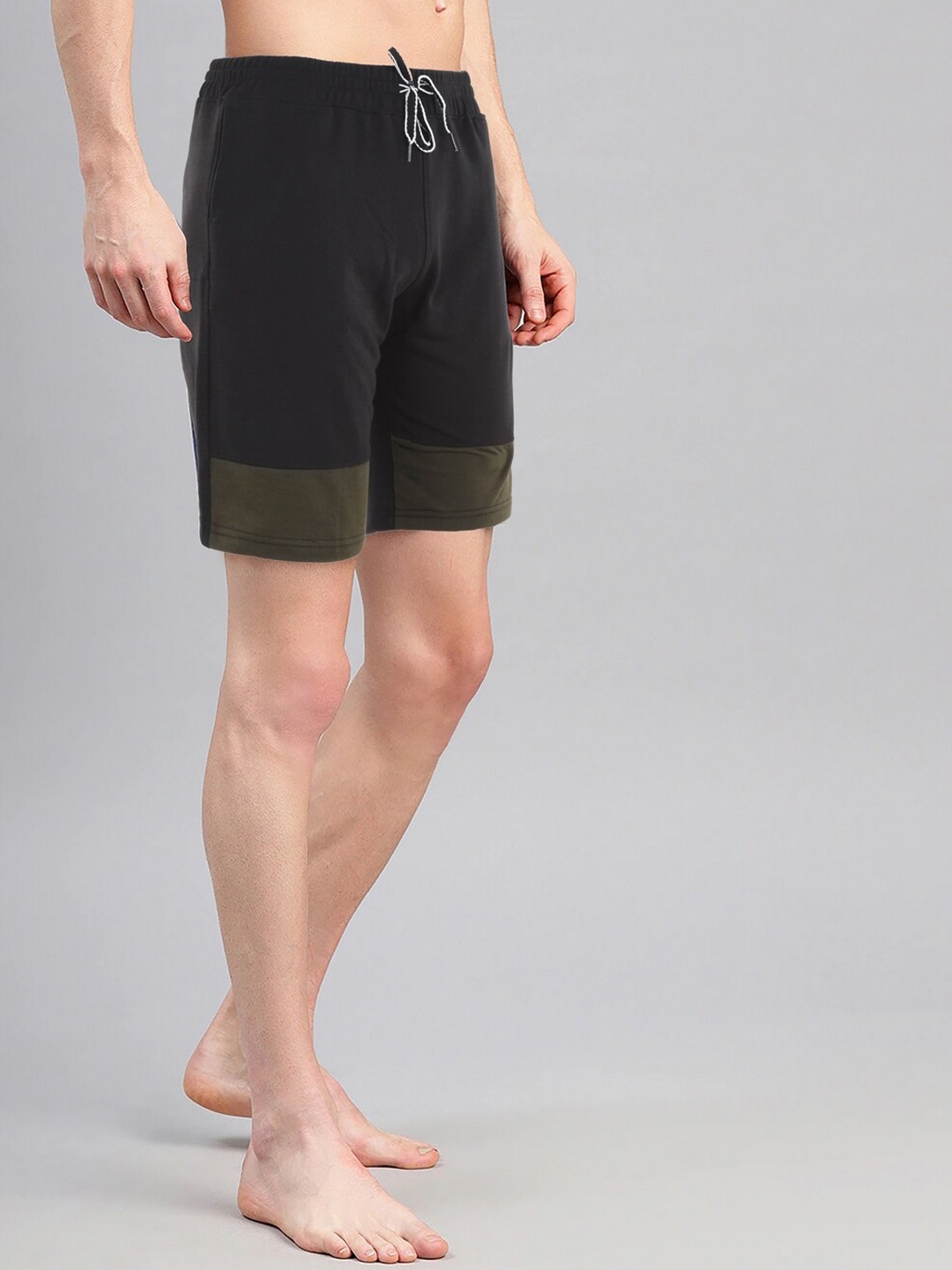 

AVOLT Men Slim Fit Antimicrobial Technology Cotton Shorts, Grey