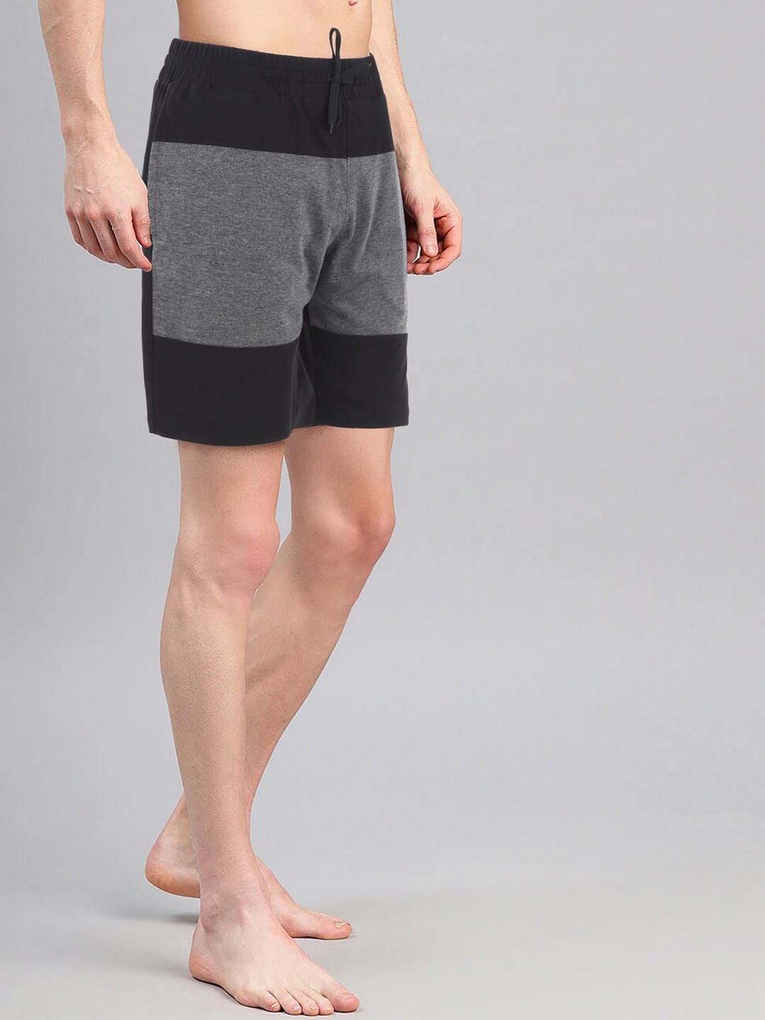 

AVOLT Men Slim Fit Antimicrobial Technology Cotton Sports Shorts, Black