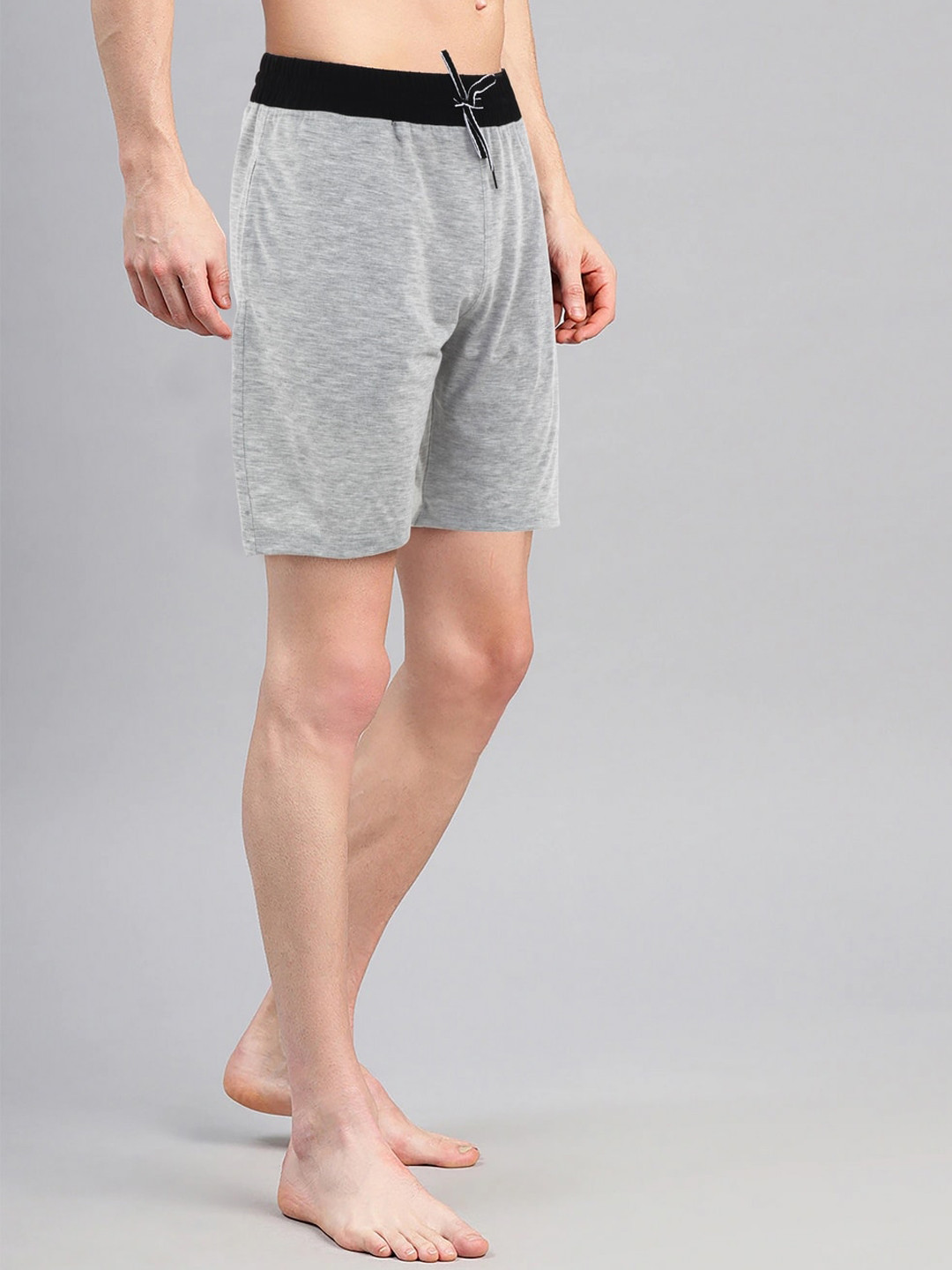

AVOLT Men Blue Slim Fit Cotton Antimicrobial Sports Shorts, Grey