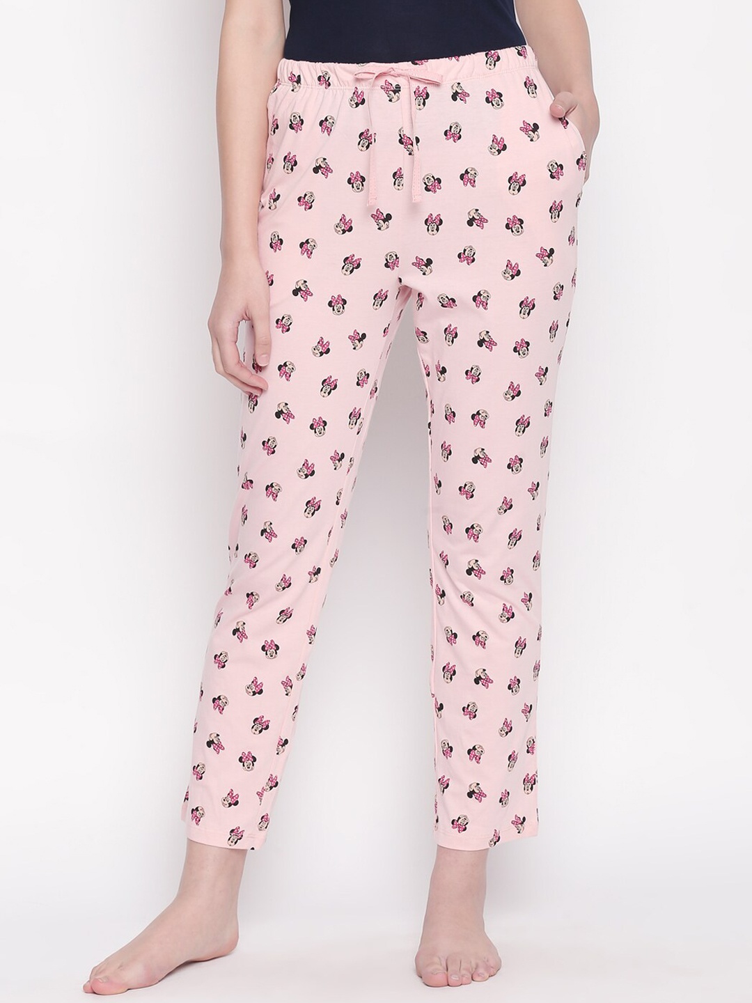 

Dreamz by Pantaloons Printed Cotton Lounge Pants, Pink