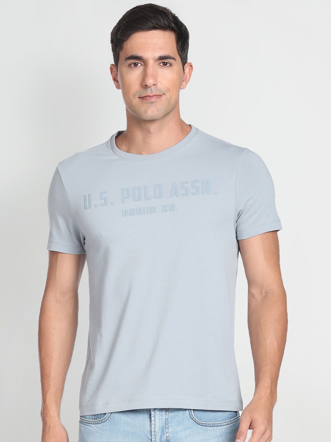 

U.S. Polo Assn. Denim Co. Polo Collar Cotton T-Shirt, Red
