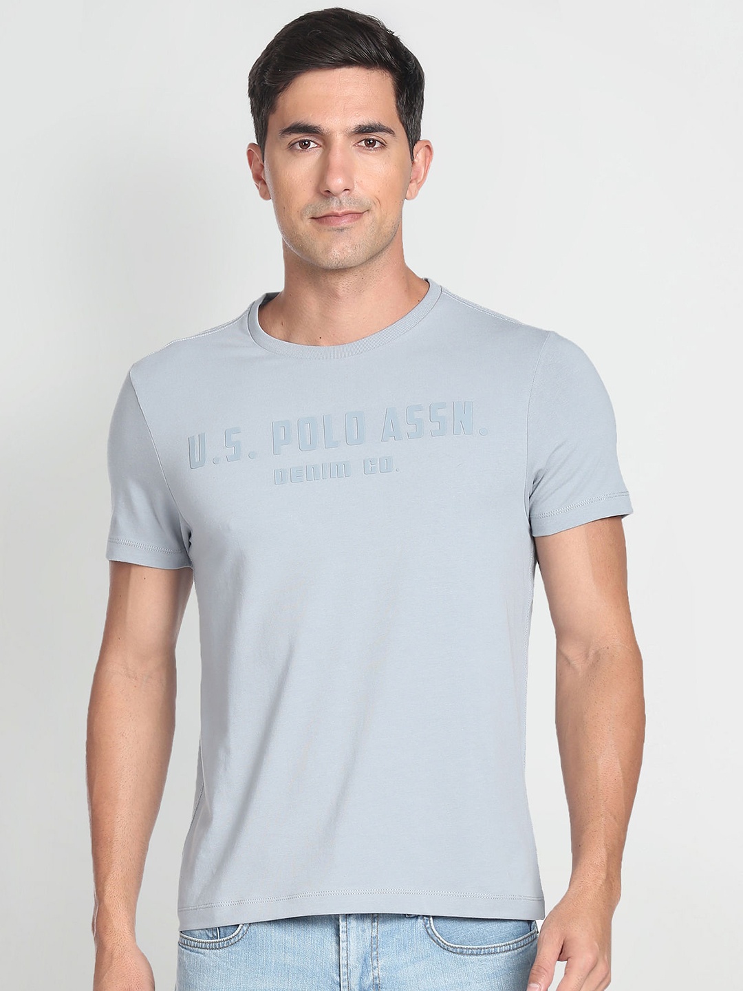 

U.S. Polo Assn. Denim Co. Polo Collar Cotton T-Shirt, Red