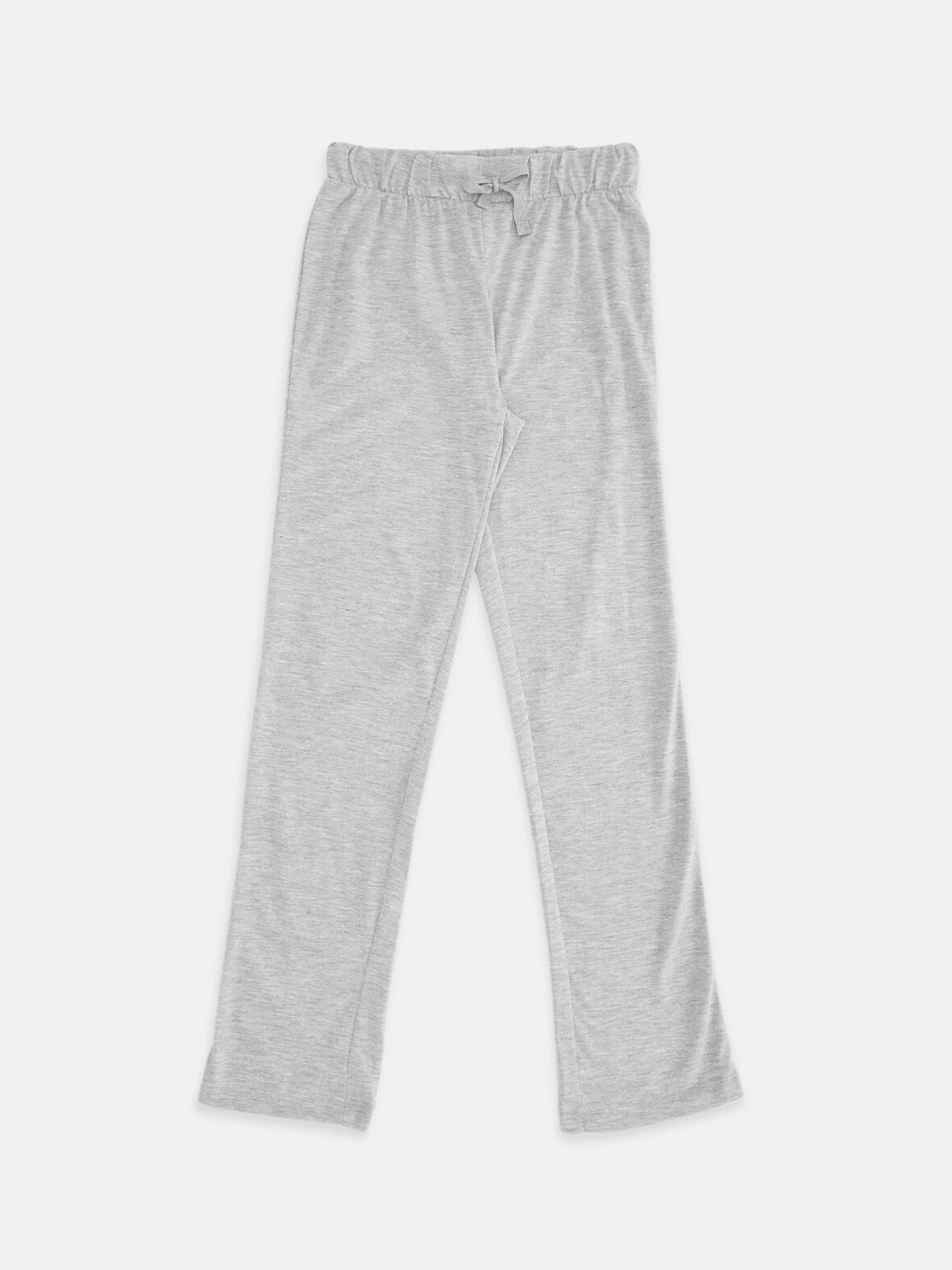 

Pantaloons Junior Kids Girls Mid-Rise Cotton Pyjamas, Grey melange