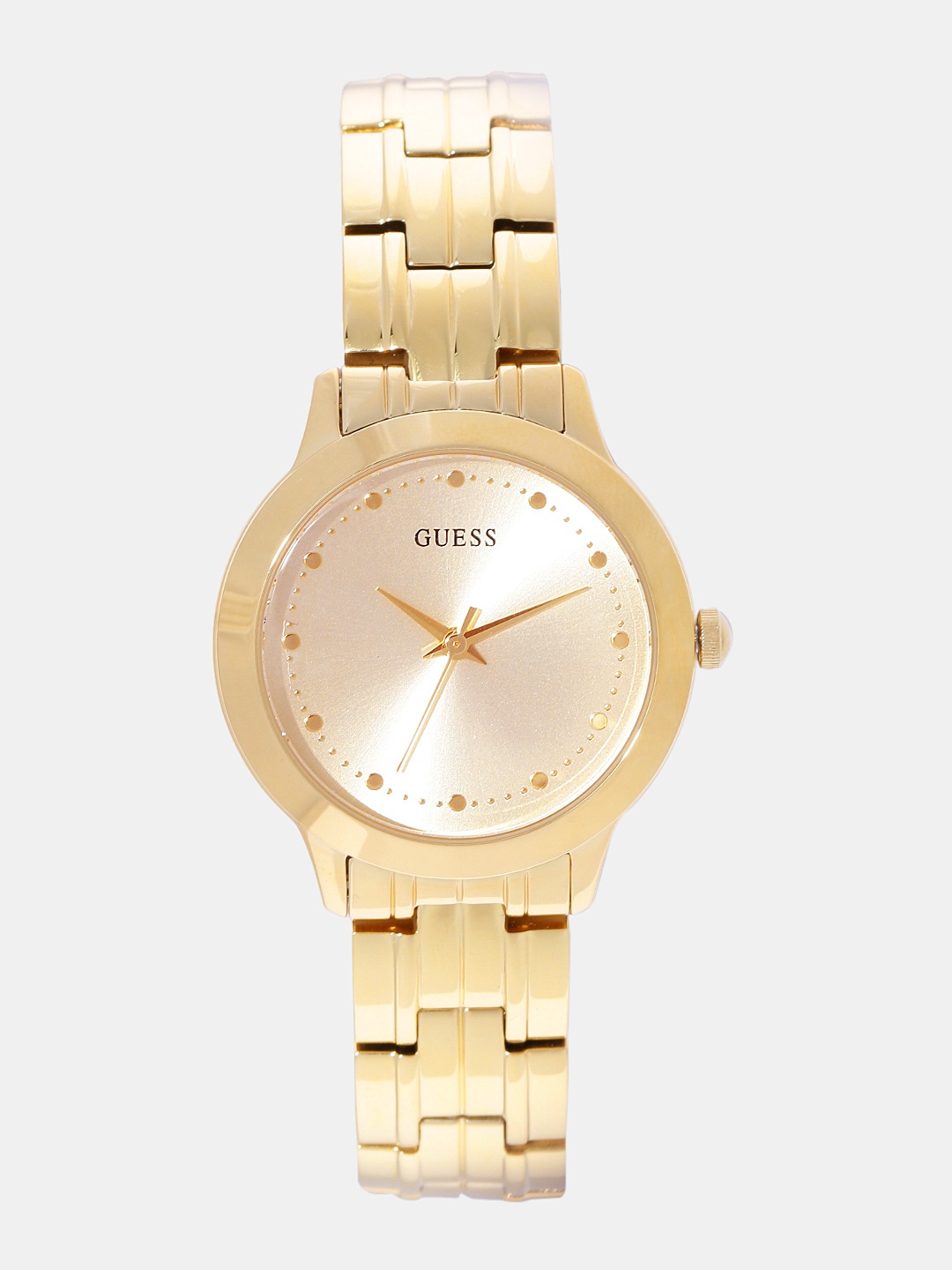 

GUESS Women Gold-Toned Analogue Watch W0989L2