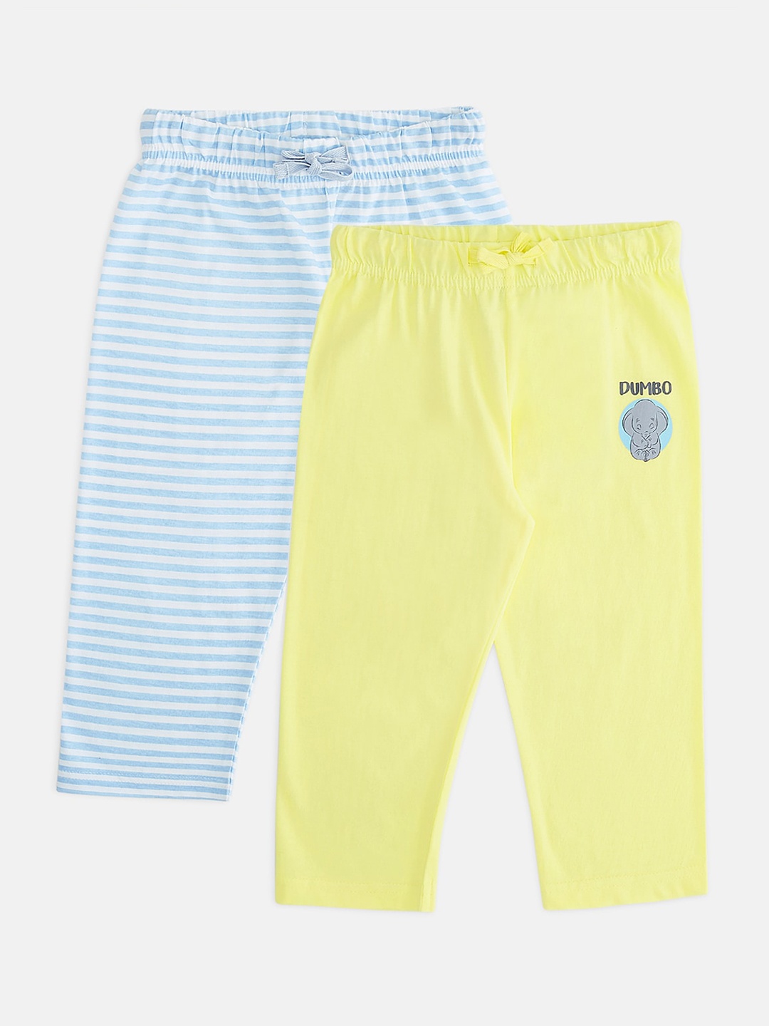 

Pantaloons Baby Boys Pack of 2 Cotton Lounge Pants, Yellow