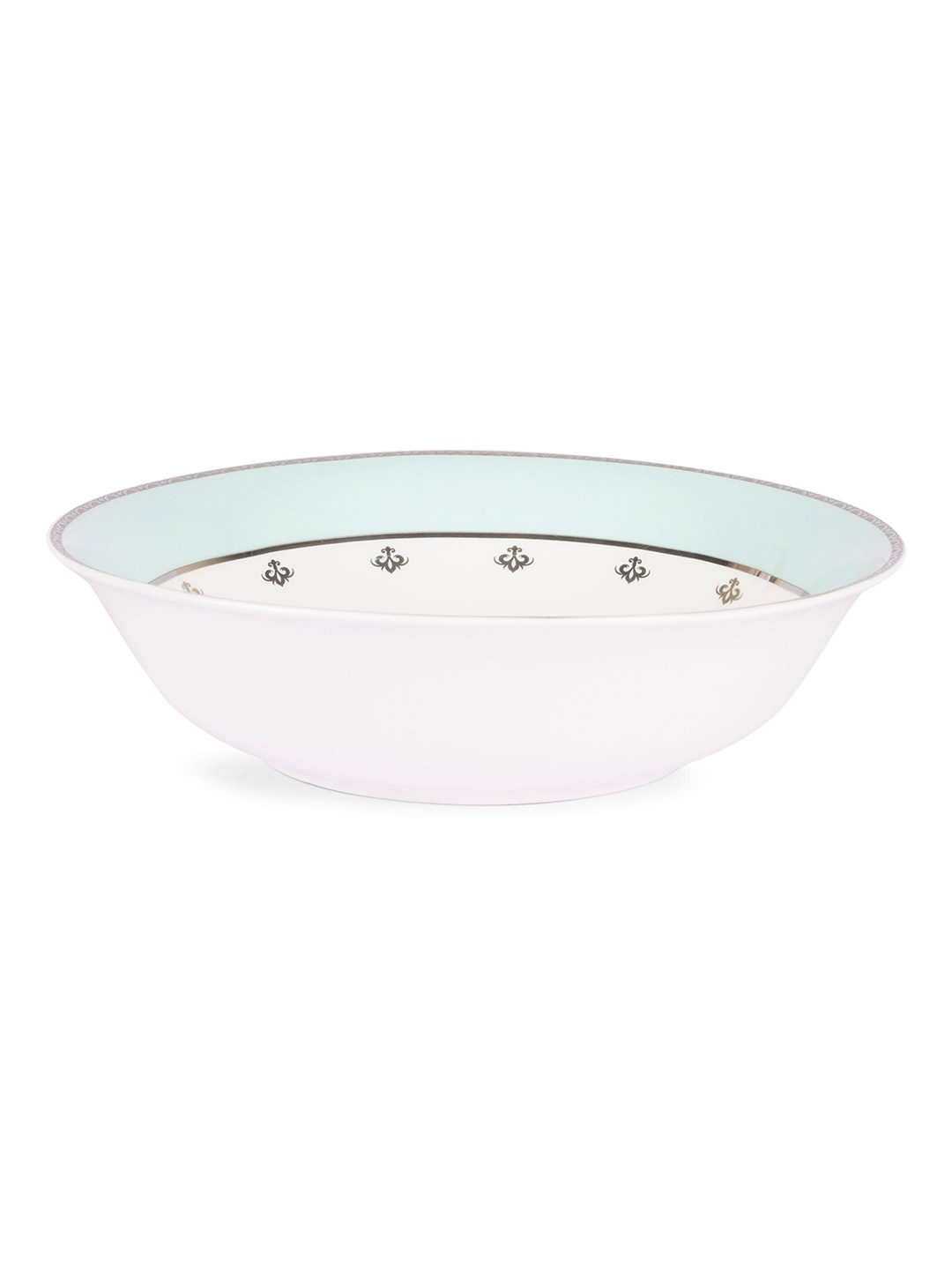 

Hitkari White 2 Pieces Printed Porcelain Matte Bowls