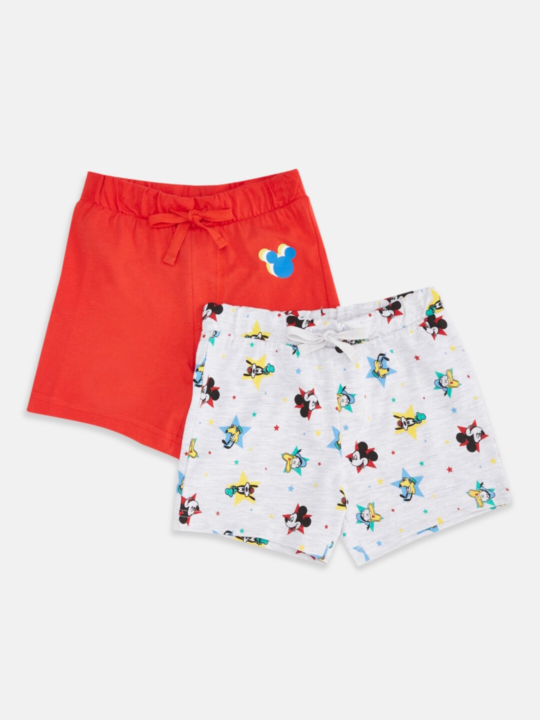

Pantaloons Baby Boys Pack of 2 Cotton Shorts, Red