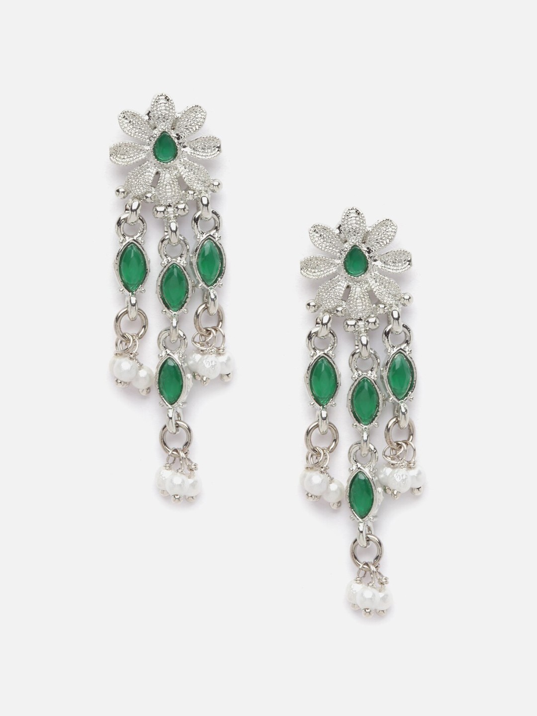 

Anouk Silver-Plated AD-Studded Necklace & Earrings