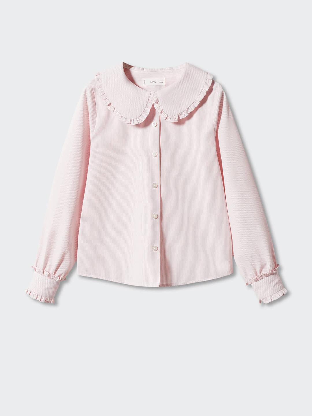

Mango Kids Girls Striped Pure Cotton Casual Shirt, Pink