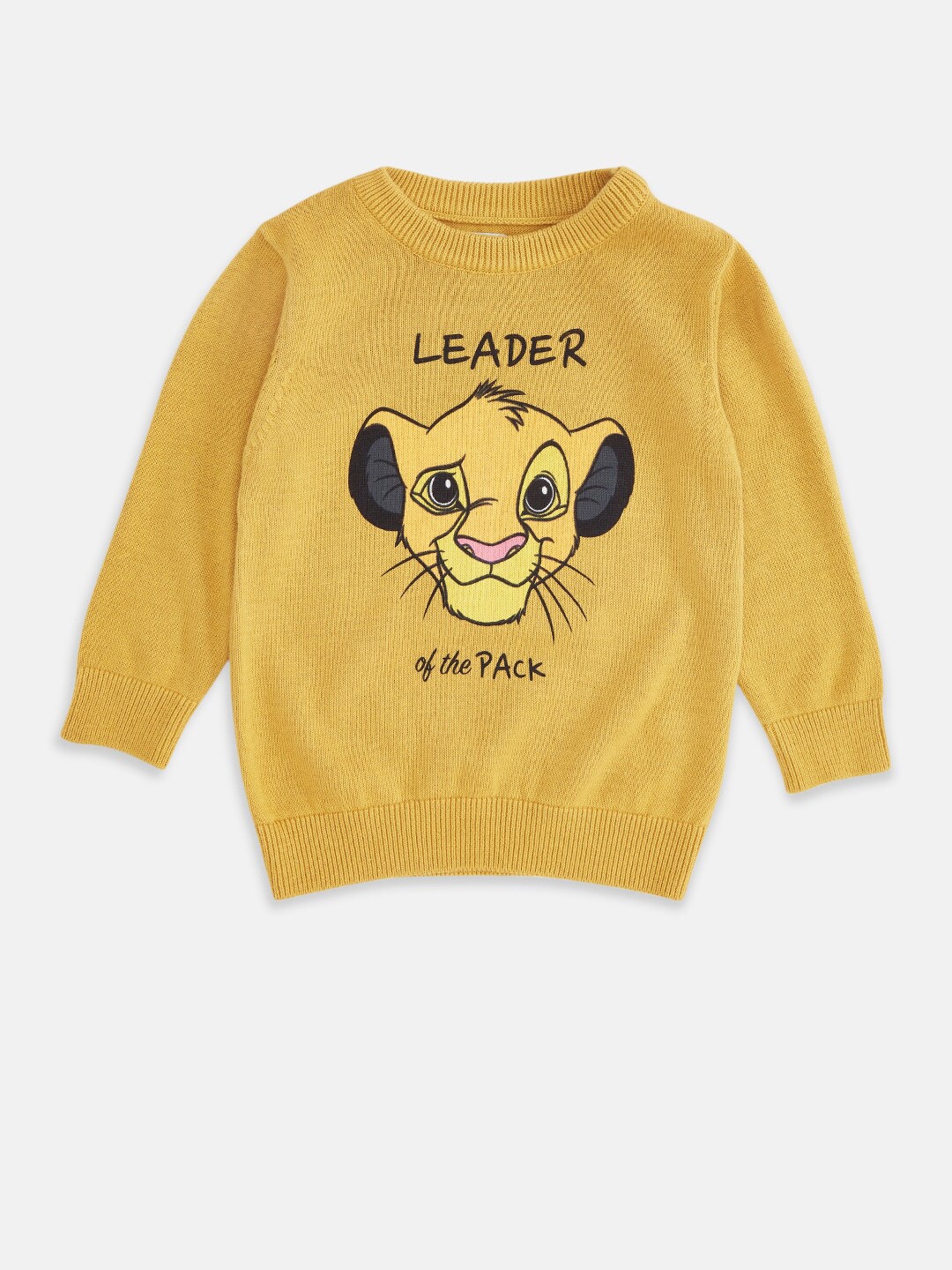 

Pantaloons Baby Boys Simba Printed Acrylic Pullover, Yellow