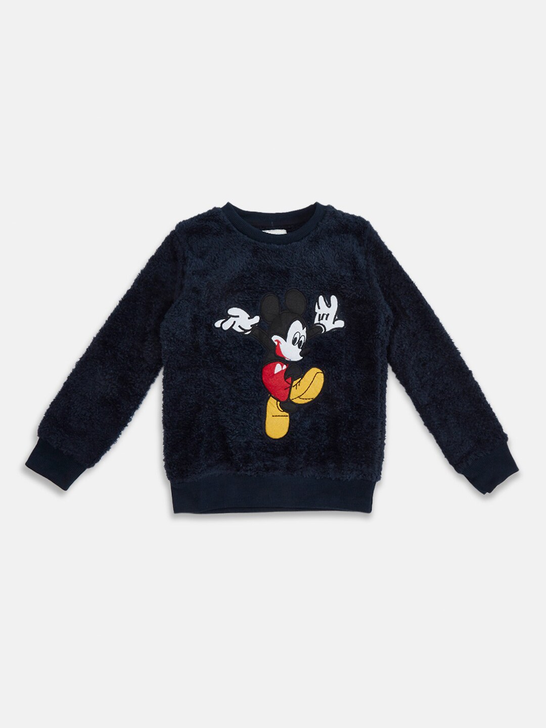 

Pantaloons Junior Mickey Mouse Printed Sweatshirt, Navy blue