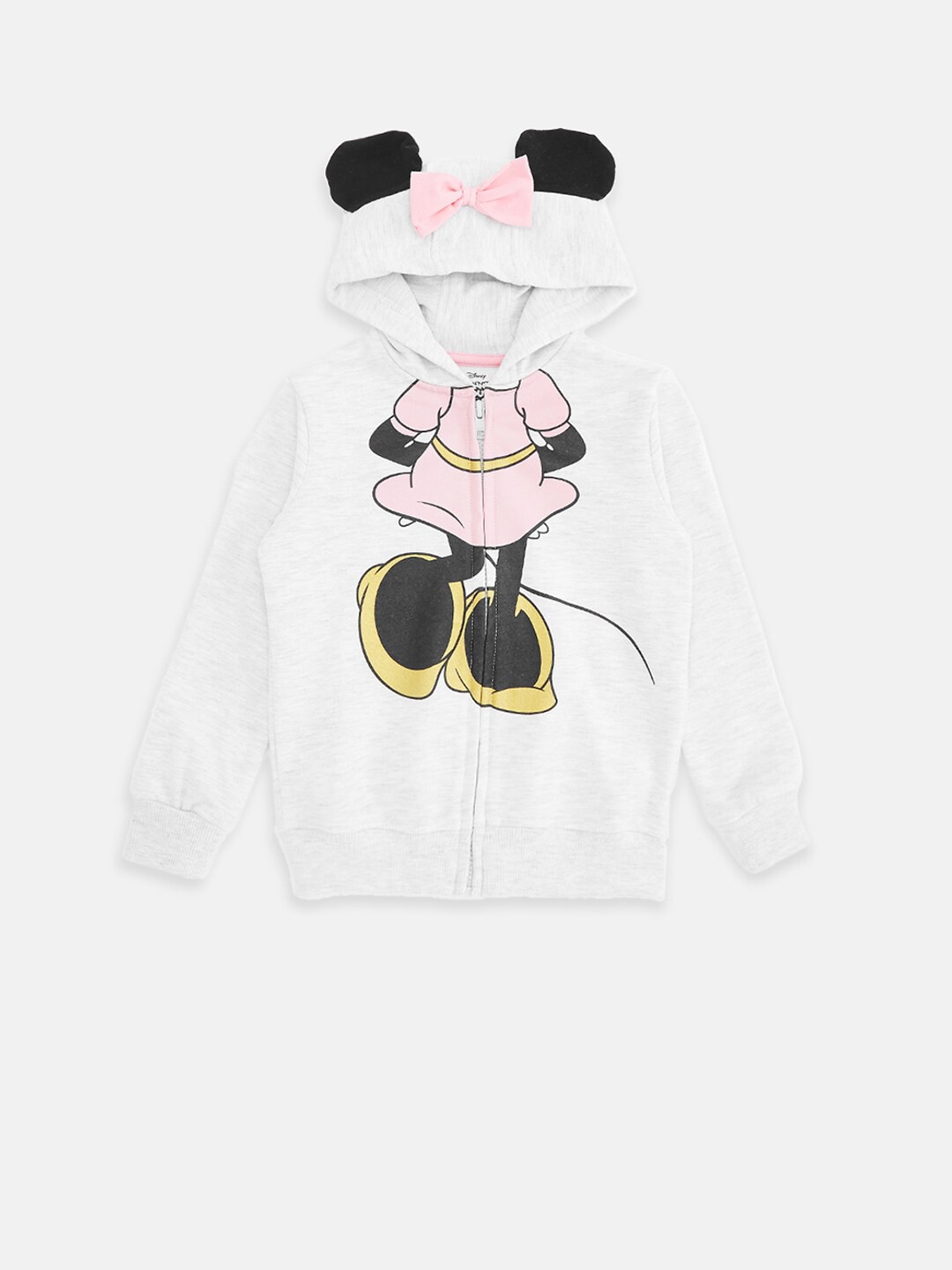 

Pantaloons Junior Girls Printed Hooded Cotton Sweatshirt, White