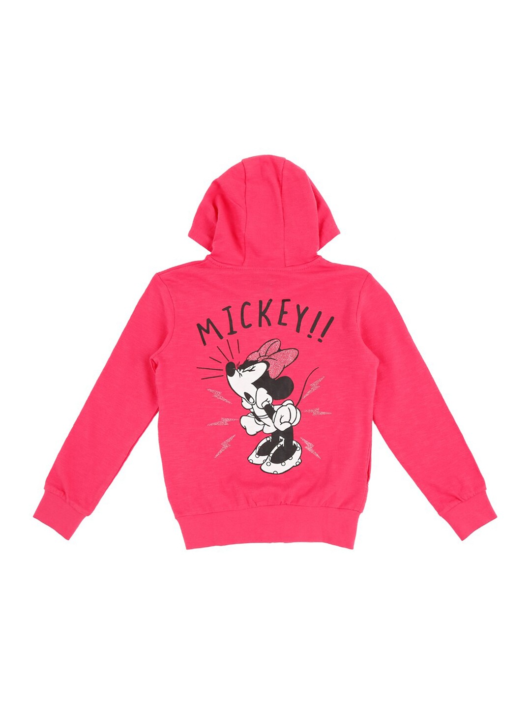 

Pantaloons Junior Girls Minnie Mouse Printed Cotton Pullover, Fuchsia
