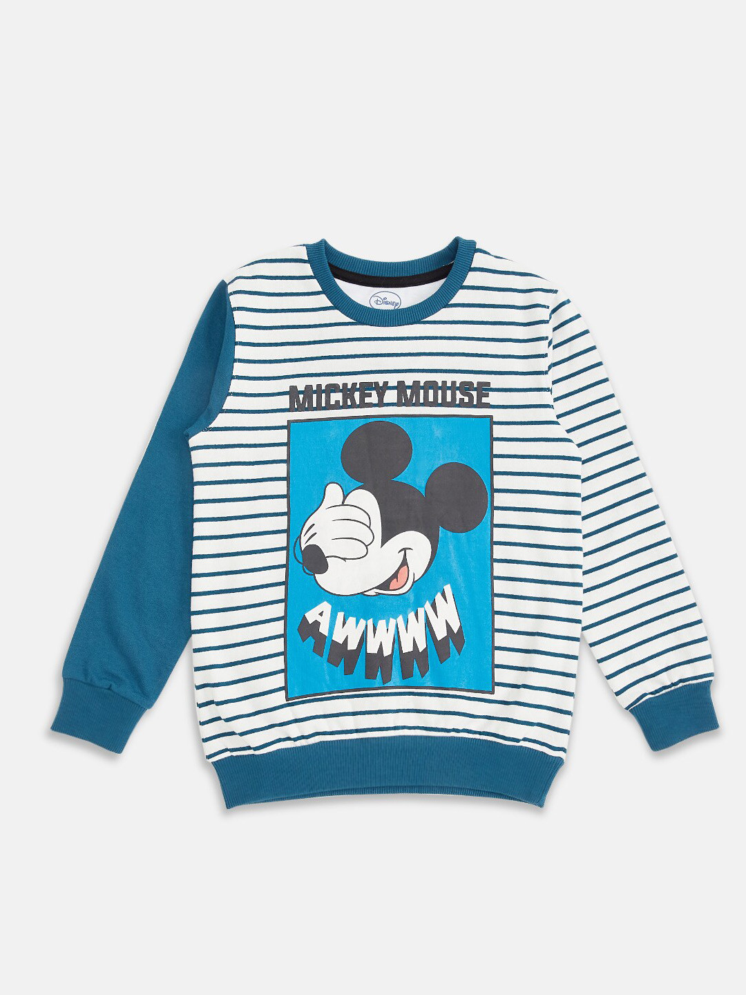 

Pantaloons Junior Boys Mickey Mouse Printed Pullover Cotton Sweatshirt, White