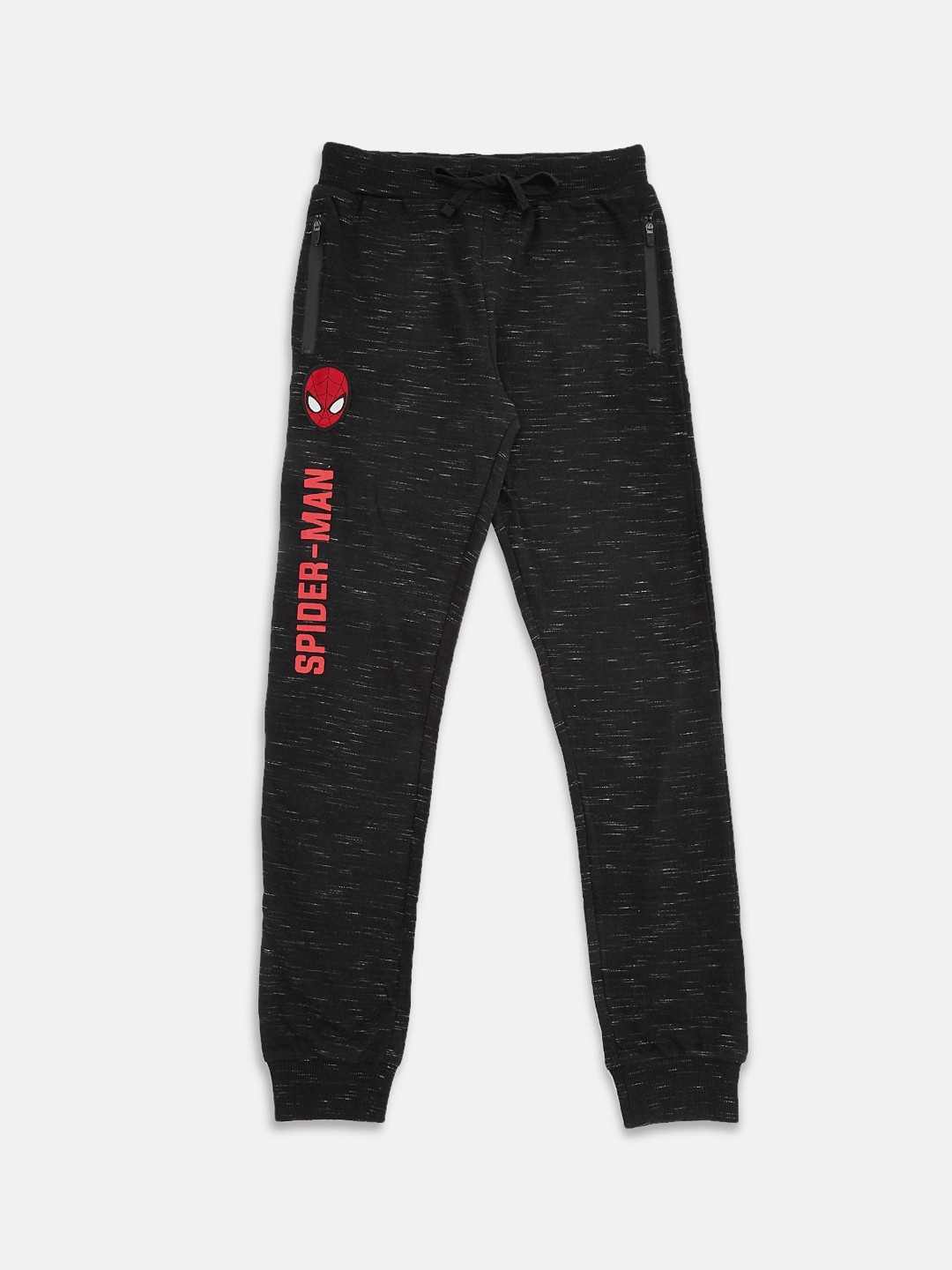 

Pantaloons Junior Boys Self-Design Cotton Joggers, Black
