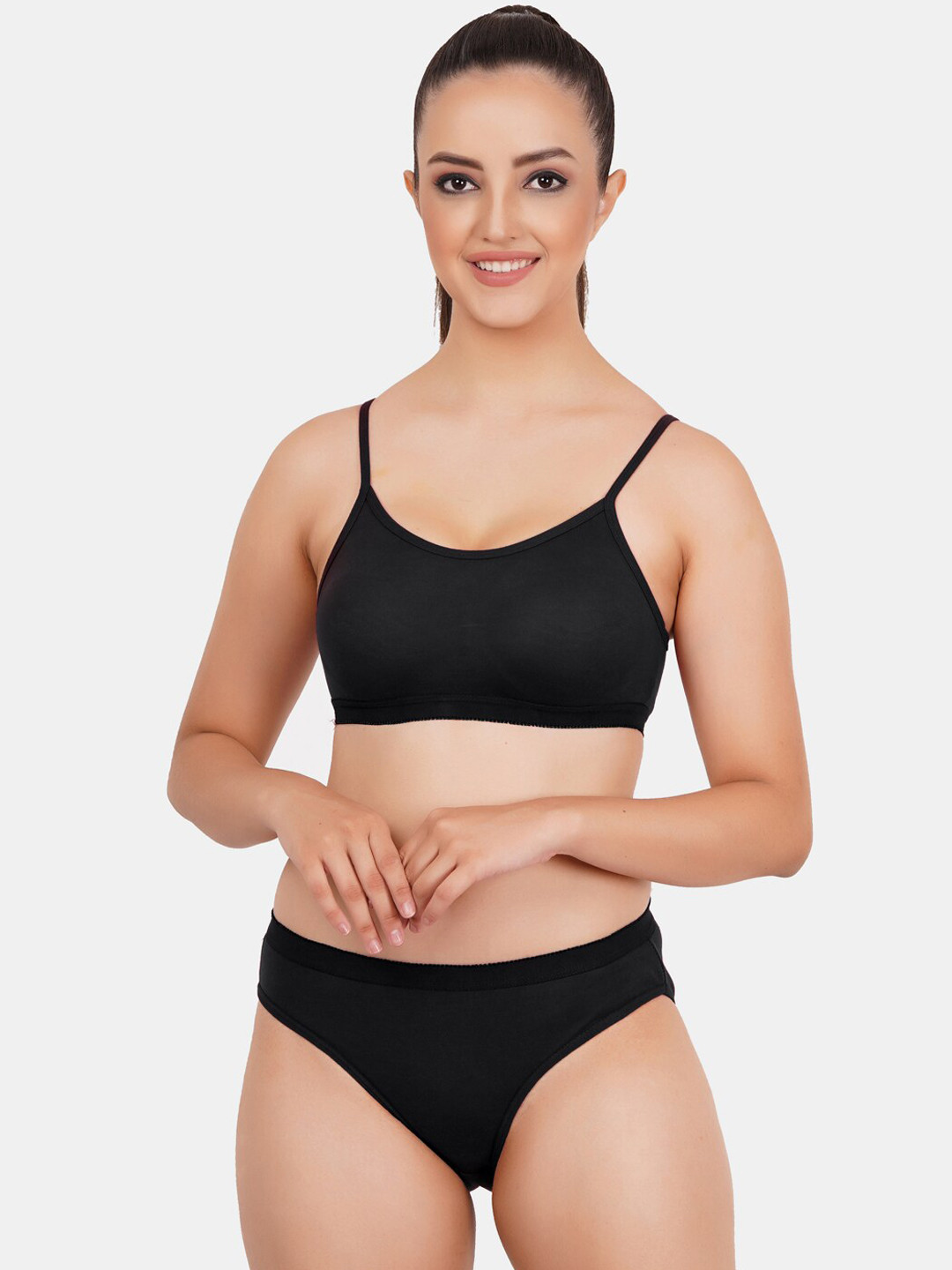 

Fleurt Non Padded Lingerie Set, Black