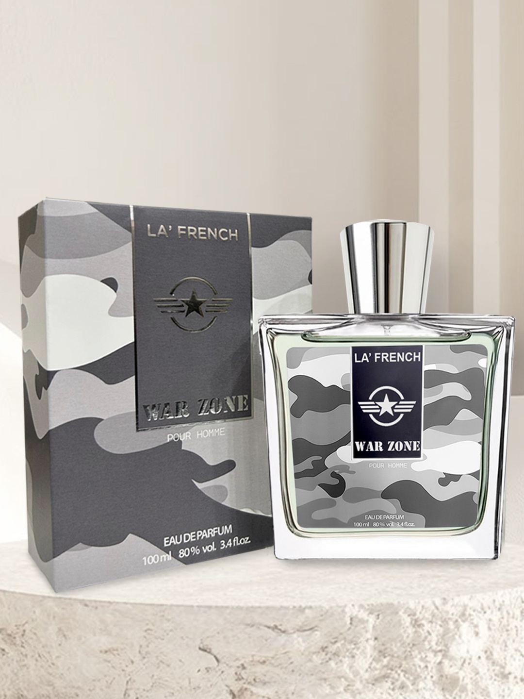 

La French Men War Zone Eau De Parfum, 100ml, Grey