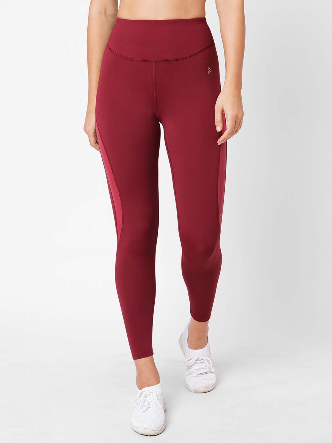 

BODD ACTIVE Women Mid Rise Ankle Length Sports Tights, Red