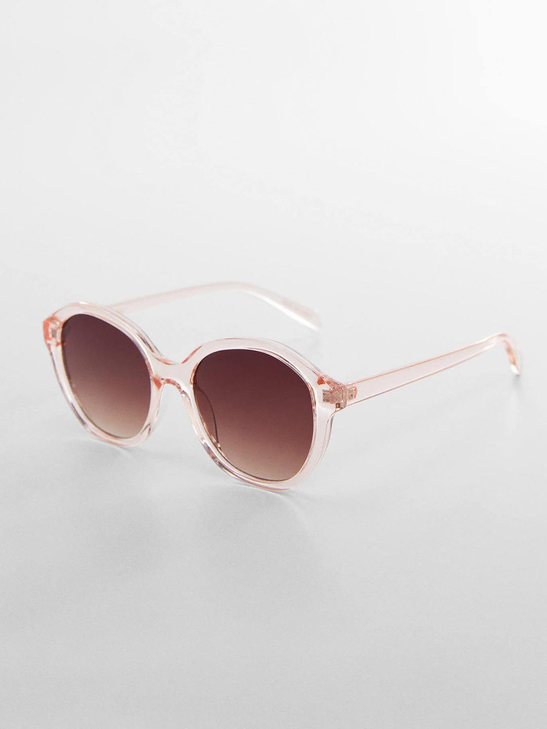 

MANGO Women Round Sunglasses With UV Protected Lens - 57942506, Brown