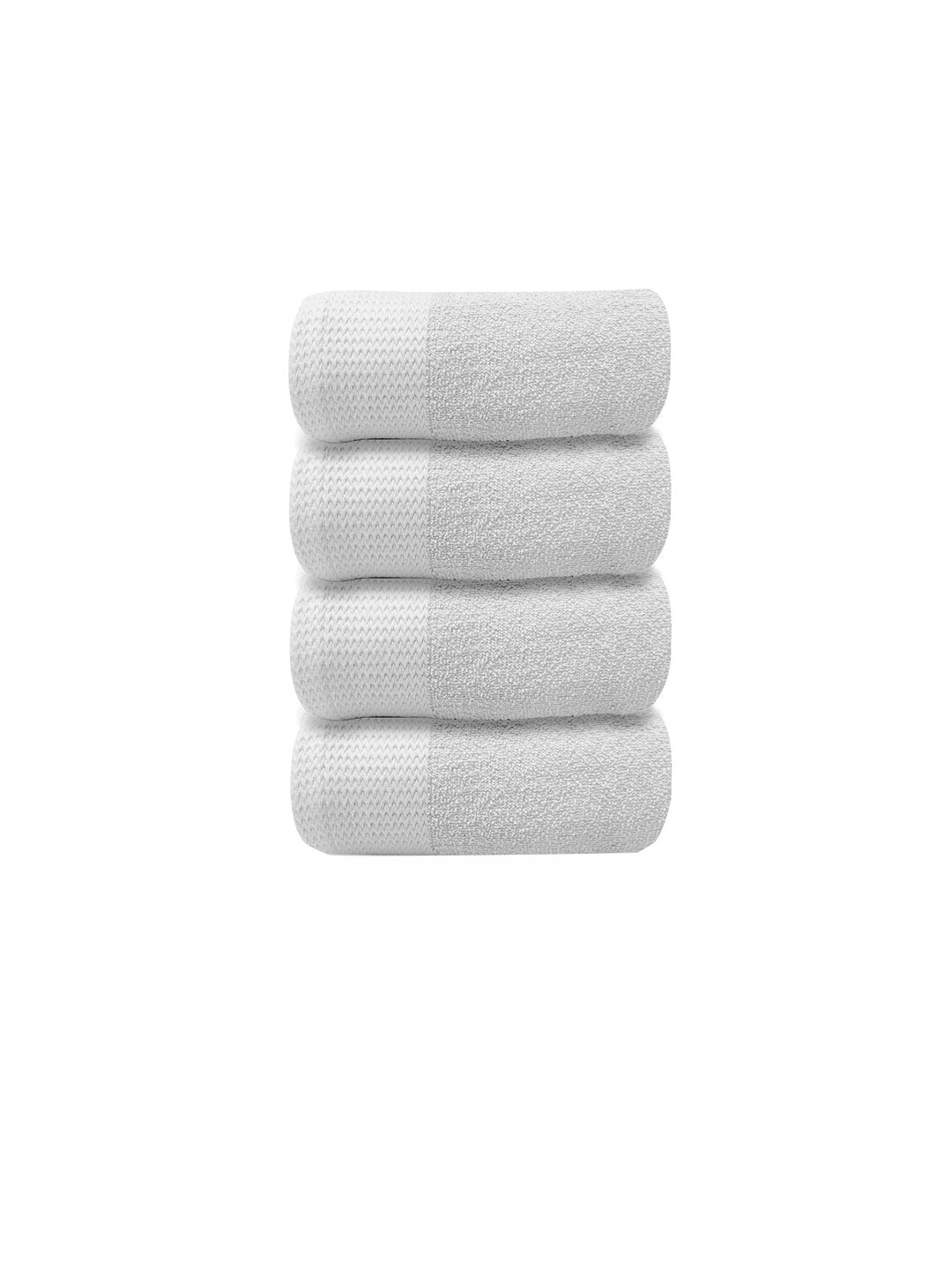 

LABHAM White 4 Pieces 450 GSM Pure Cotton Super Soft Hand Towels