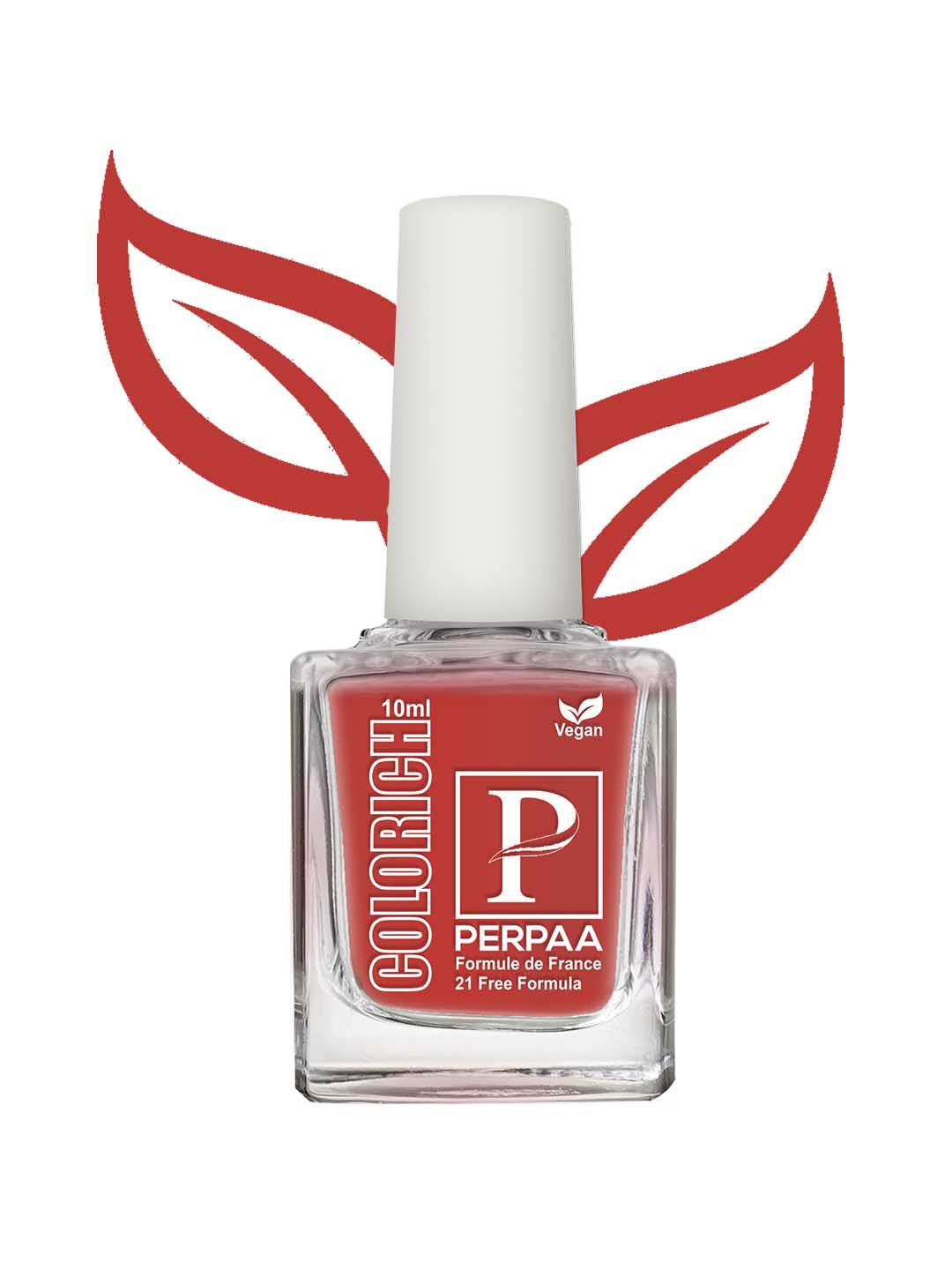

PERPAA Colorich 2-Pcs Quick Dry Long Lasting Nail Polishes - Bold Red 12 & Orange 15