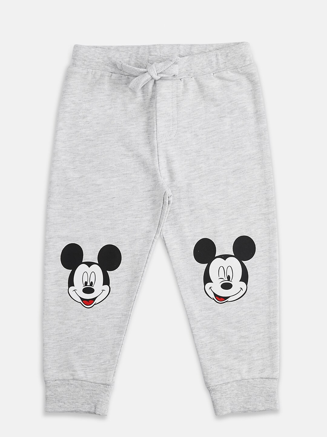 

Pantaloons Baby Infant Boys Mickey Mouse Printed Cotton Track Pant, Grey
