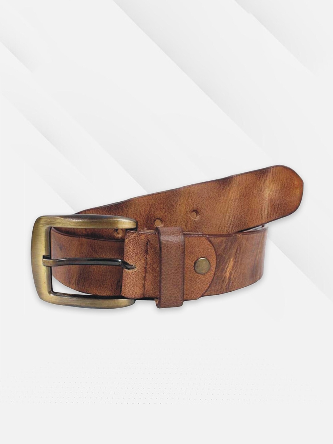 

LIONZY Men Leather Formal Belt, Brown