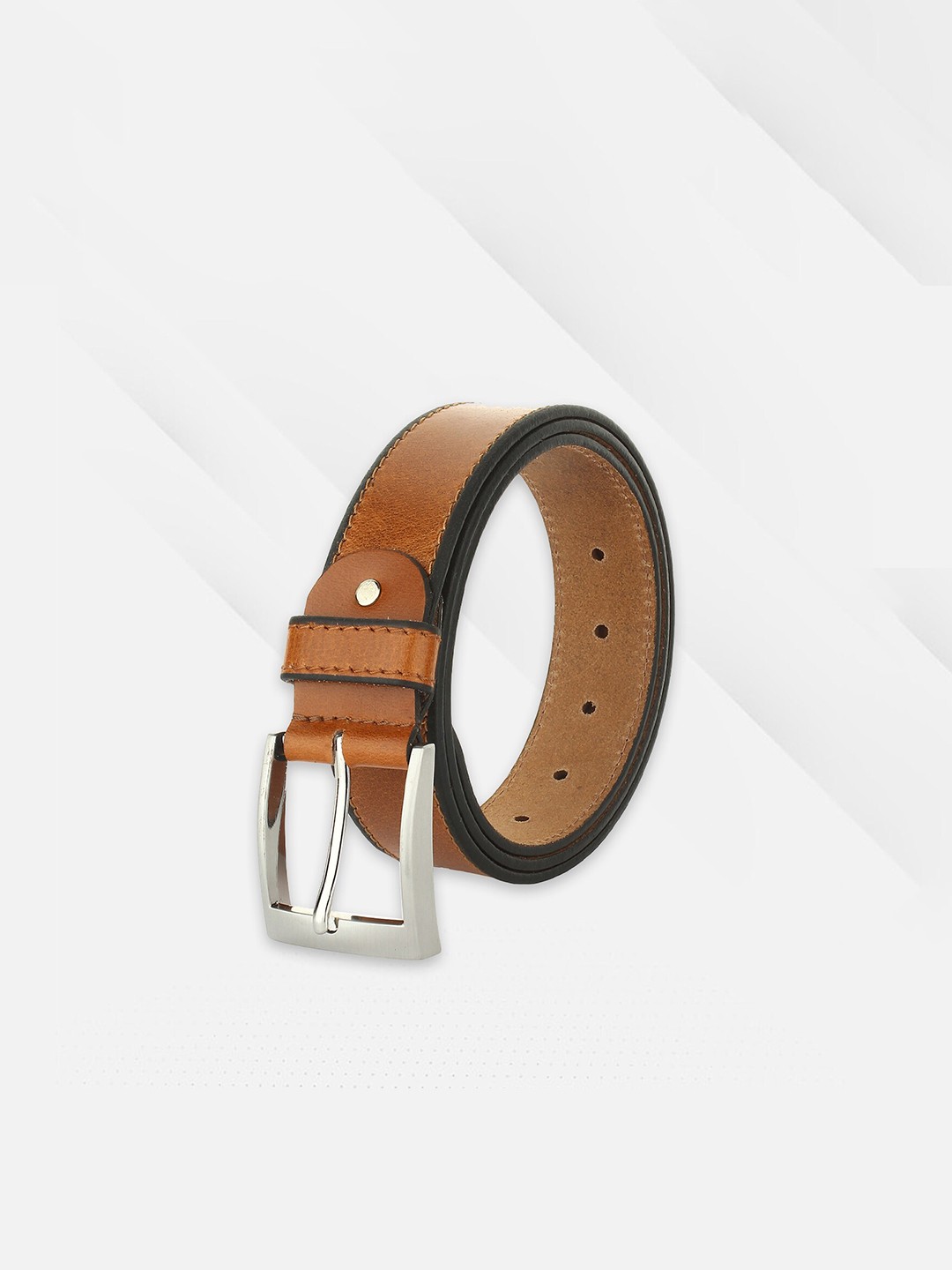 

LIONZY Men Leather Formal Belt, Brown